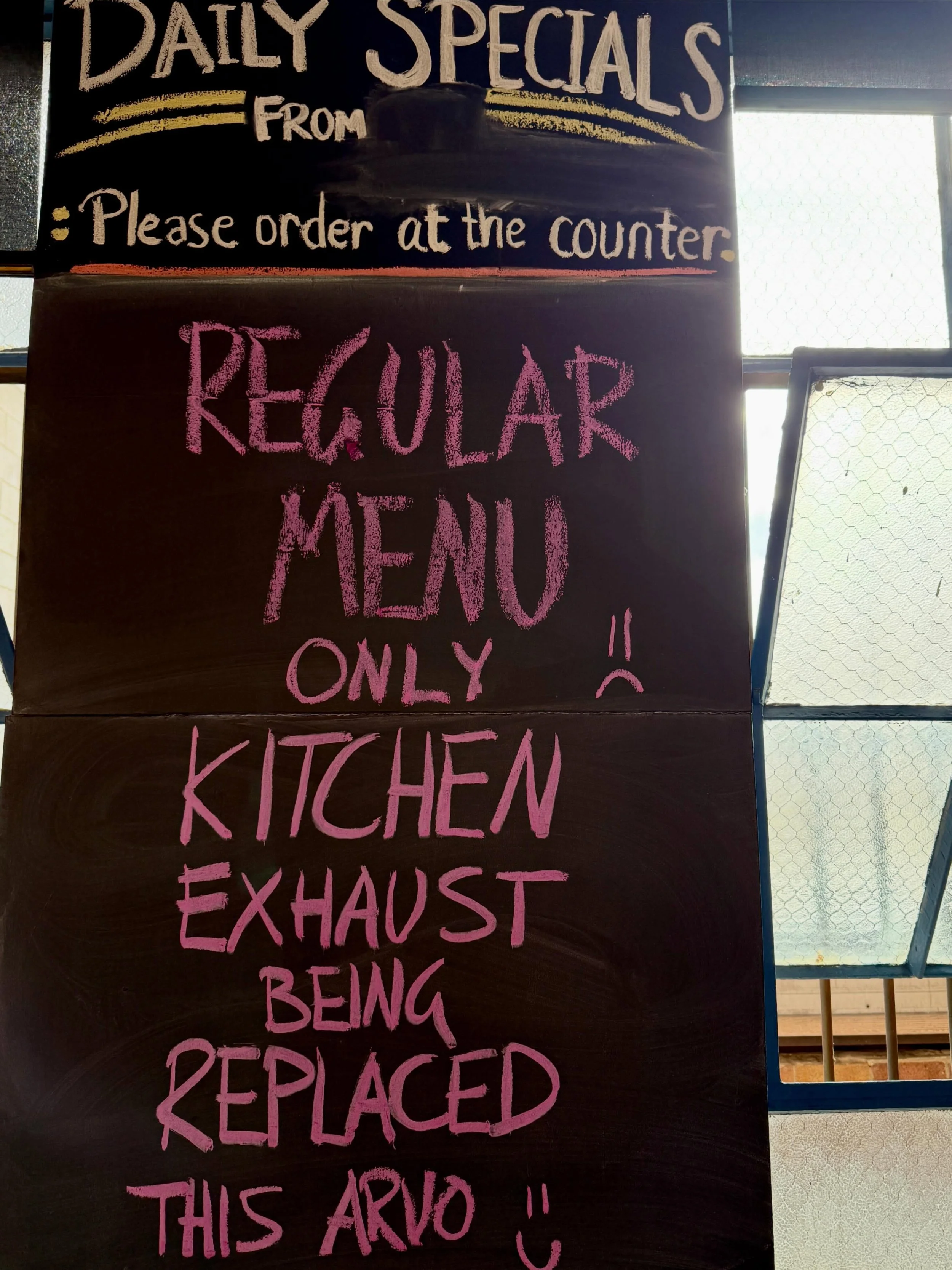 There&rsquo;s good news (and bad news) on the #WECH  special front today. We are open as normal and cooking our full lunch menu, but we will  be skipping doing a Friday special today. 

Regulars might have noticed that our menu has been a bit limited