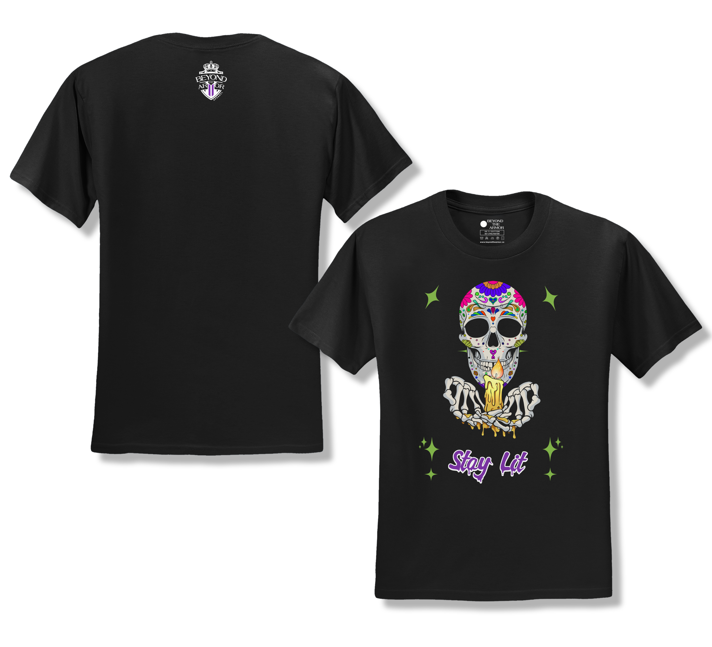 T-Shirt Front Stay Lit No B.G..png