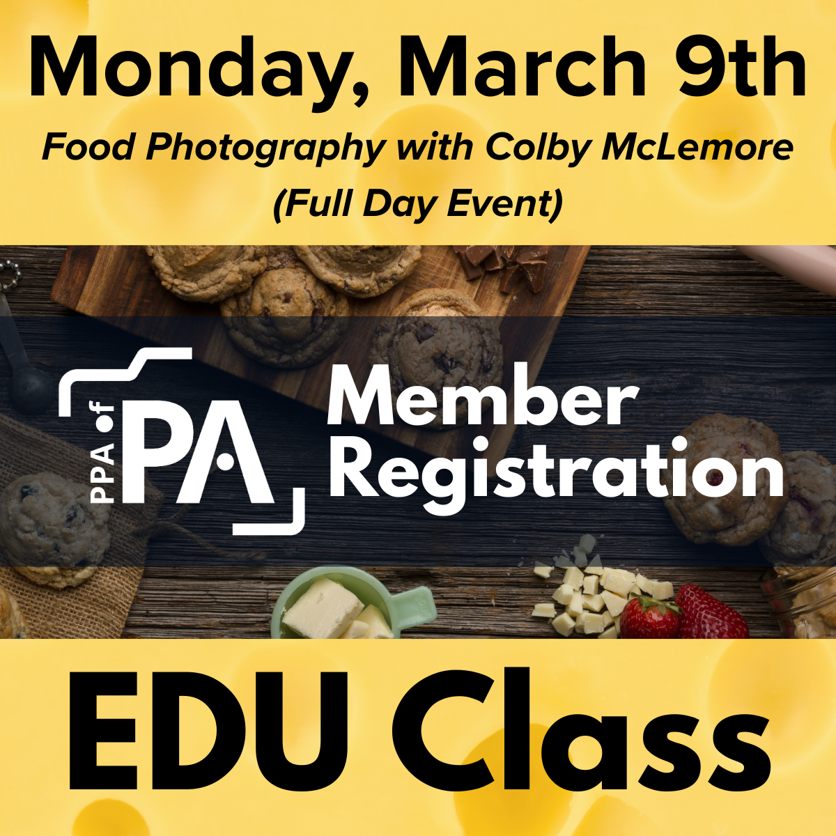 Inspire 2026 - Member Registration Commercial Food Photography