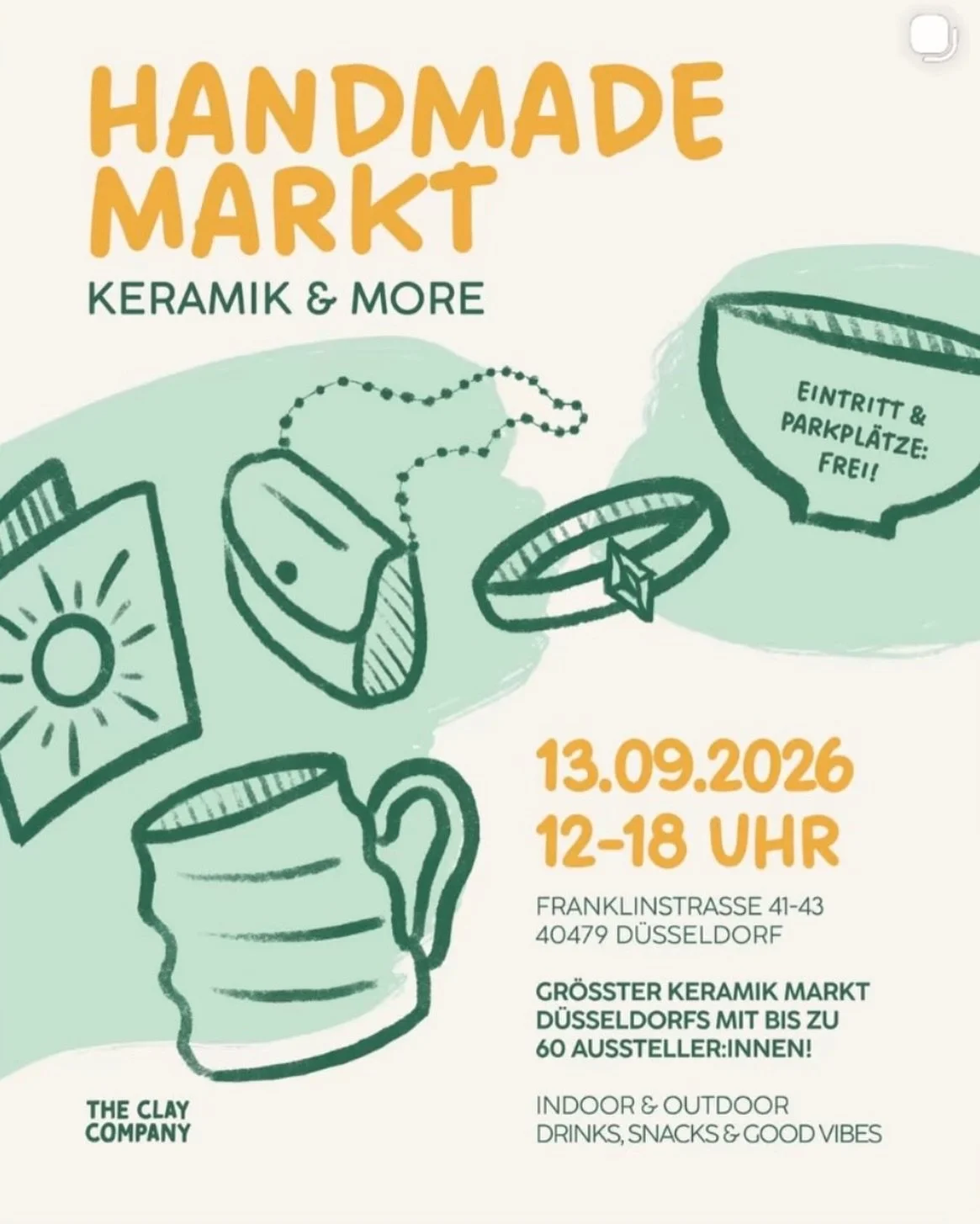 Soon it&rsquo;s Clay Company Market time, and I&rsquo;ll be there with my pieces too 🤍
