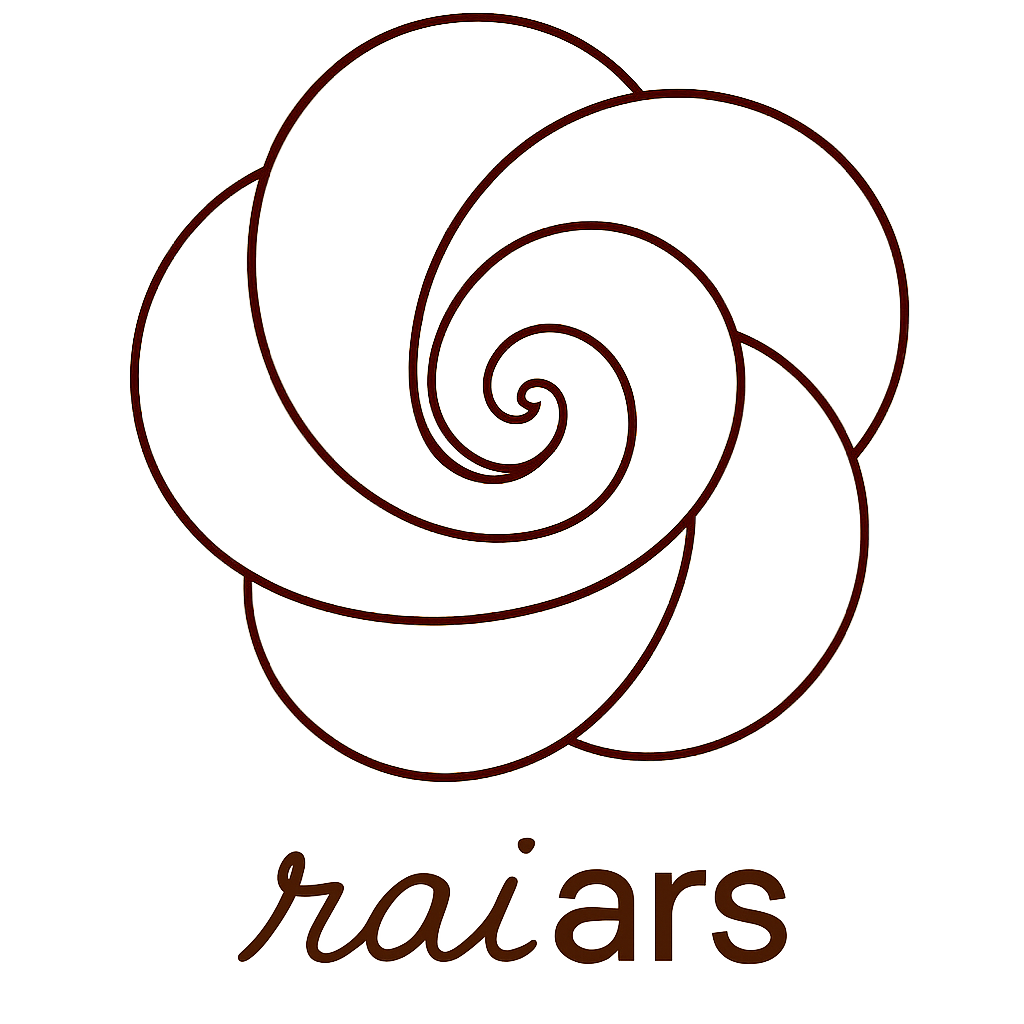 raiars spiral flower logo