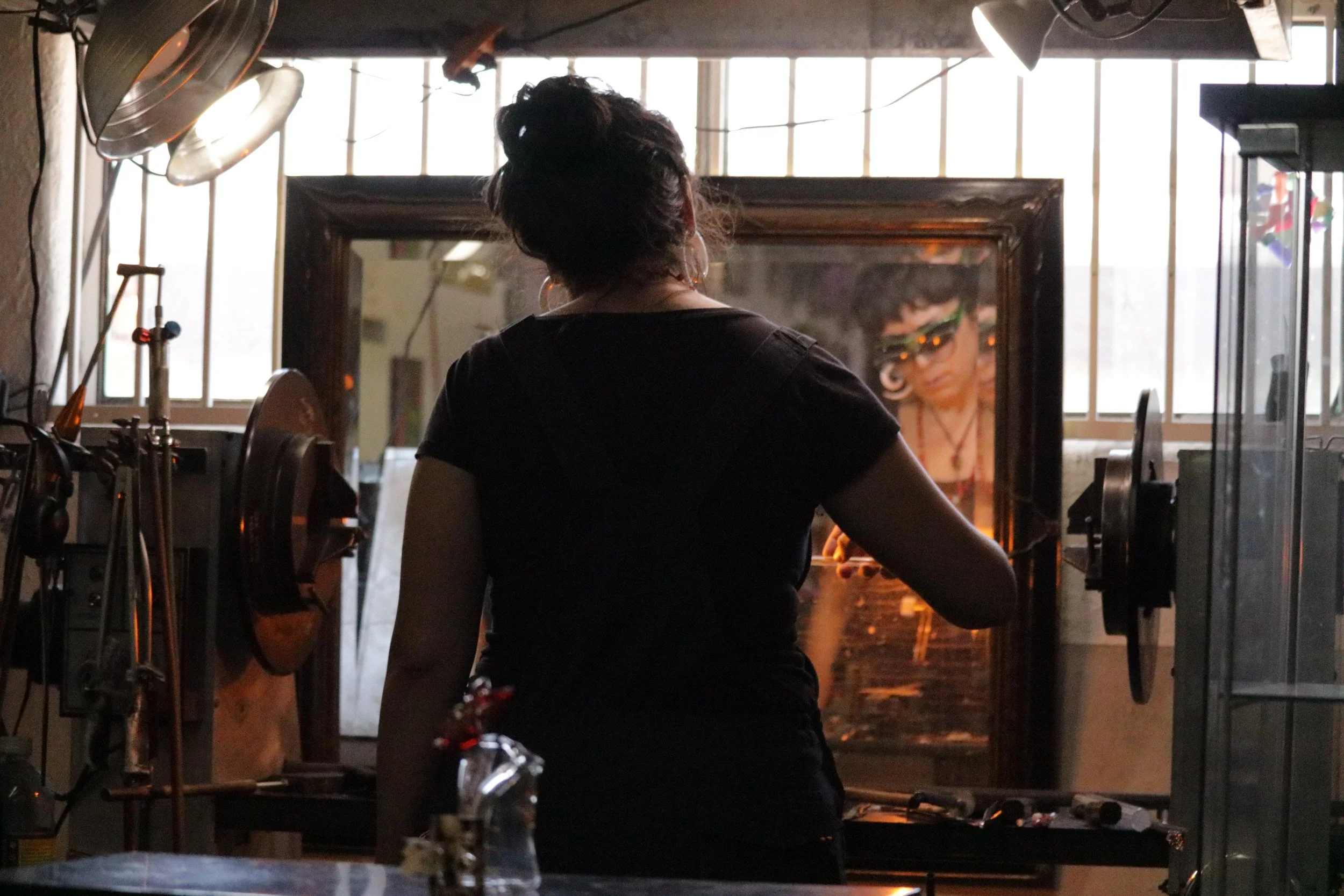 Portrait of Cherrybomb glass at Tucson Torchworks