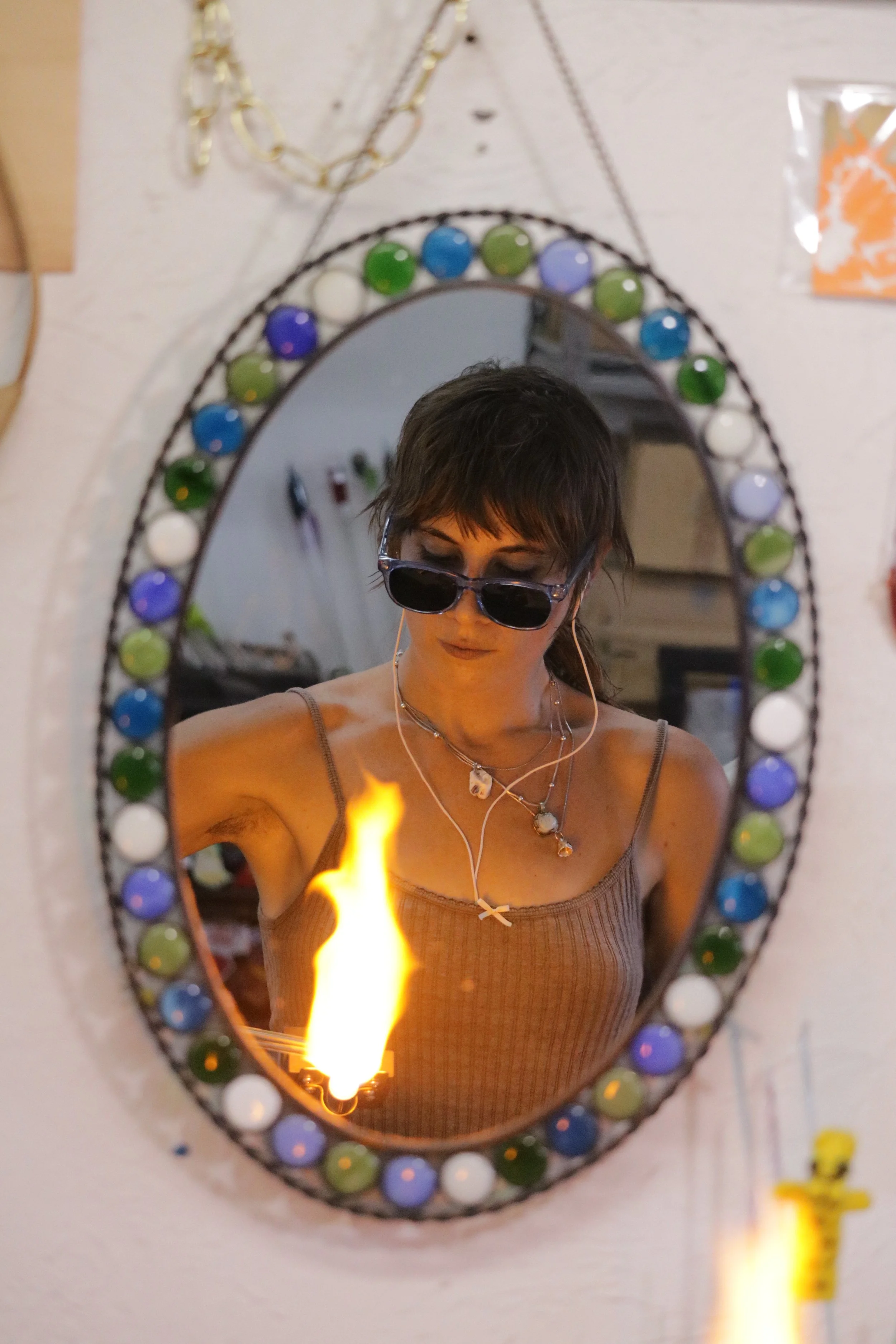 Portrait of Aptegwai Glass at Tucson Torchworks