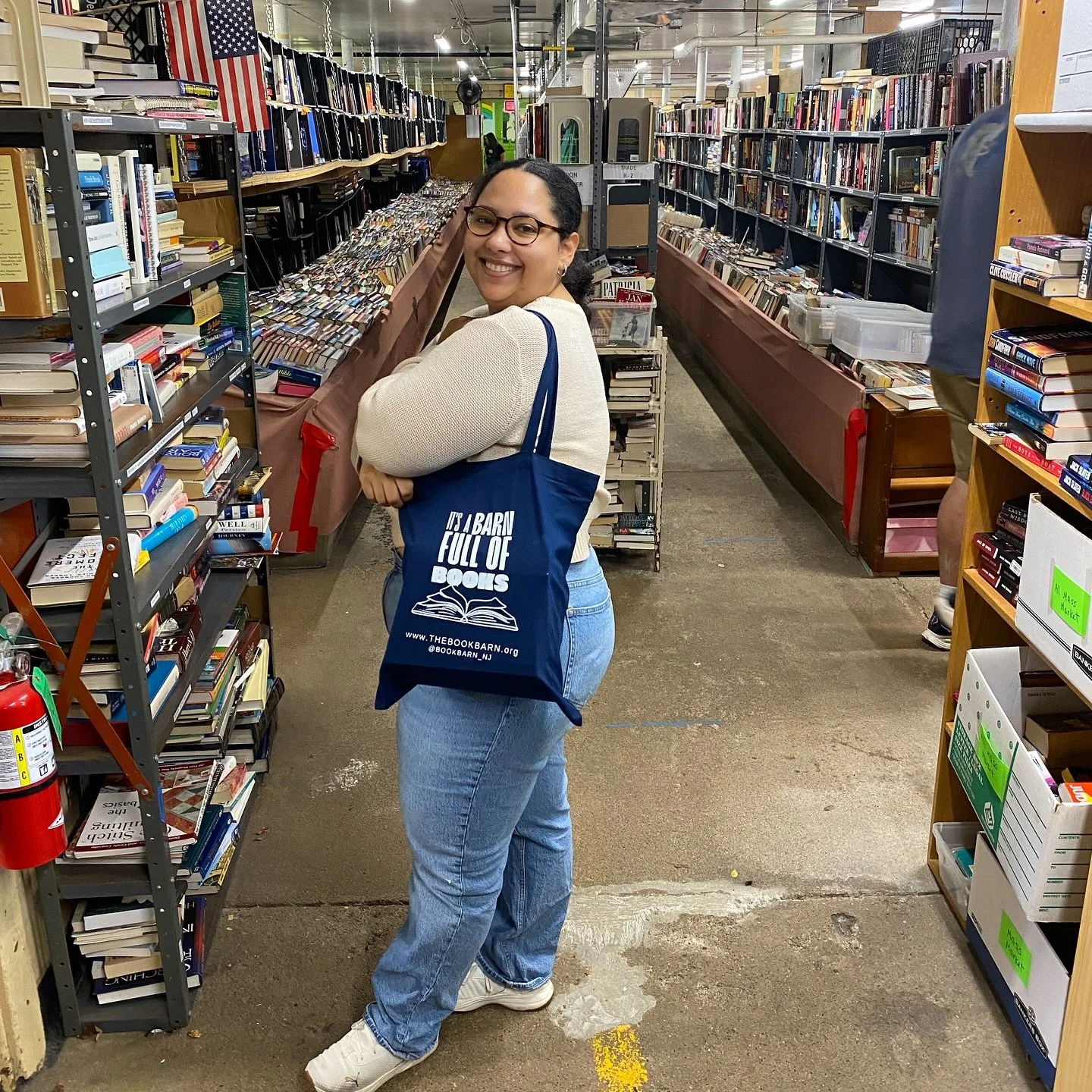 This is Mel from Franklin Lakes. This is only her second visit to the Book Barn! She had come to donate medical books and stayed to shop. She loves romance, poetry and anything by Bell Hooks. 
@itsmeli9289 #bookbarnbaddie #bookbarnshopper