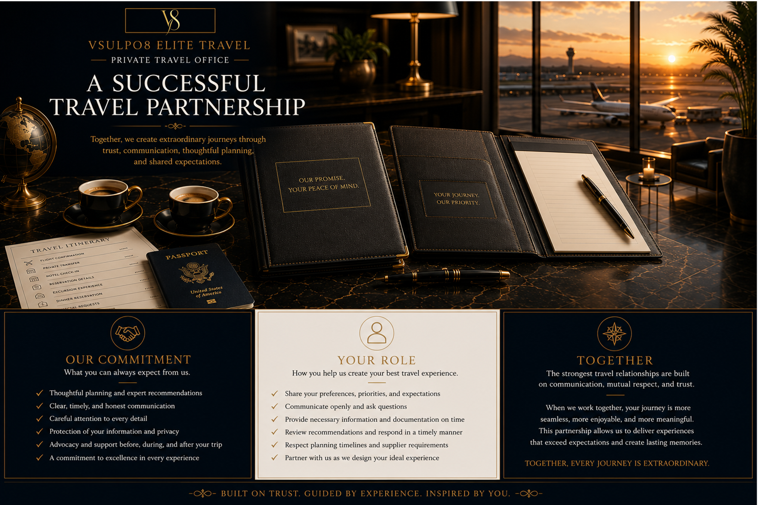 A Successful Travel Partnership at Vsulpo8 Elite Travel — built on trust, communication, thoughtful planning, and shared expectations.