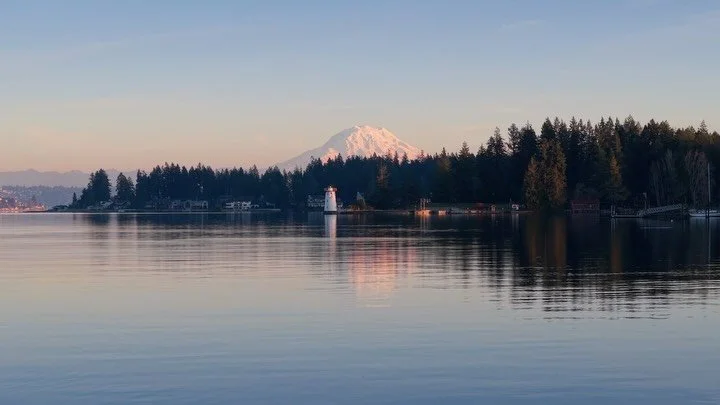 Postcards from home.
No camera moves&mdash;just light, water, and a few places that never get old.
	1.	Fox Island Bridge &mdash; sunset, Mt. Rainier reflection (👀 special guest at :08)
	2.	Gig Harbor &mdash; sunset on the marina
	3.	Olalla Bay &mdas