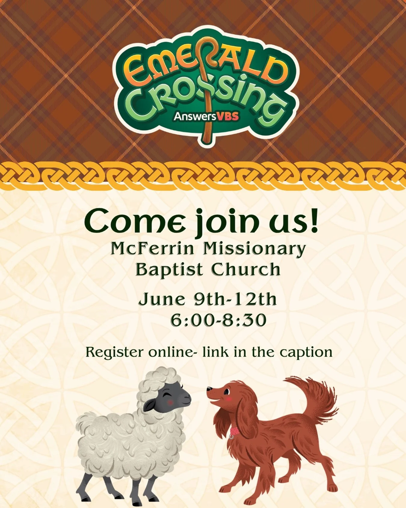 We are officially LESS than a week away from this year&rsquo;s VBS at McFerrin! We hope to see you all there! 

Register online here! 
https://mcferrin2026.myanswers.com/emerald-crossing/register/
&bull;
&bull;
&bull;
#vbs #vbs2026 #mcferrin #mcferri