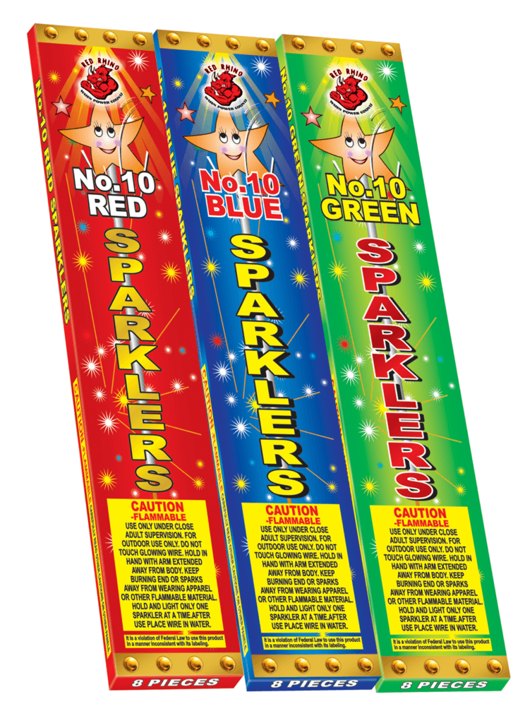 #10 Colored Metal Sparklers