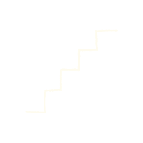Hand-drawn illustration of stairs representing personal growth and progress through counseling.