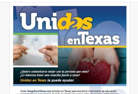 Curso prematrimonial en línea TWOGETHER IN TEXAS de CouplesCorner.org