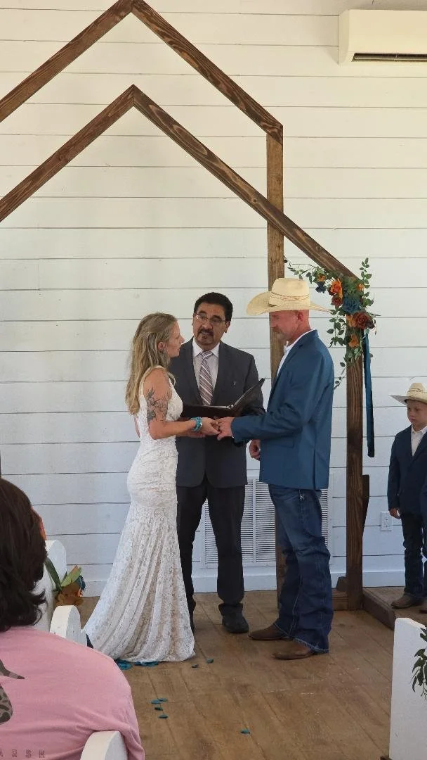 Bride and Groom joined by family and friends to start the journey of marriage as one. CouplesCorner.org