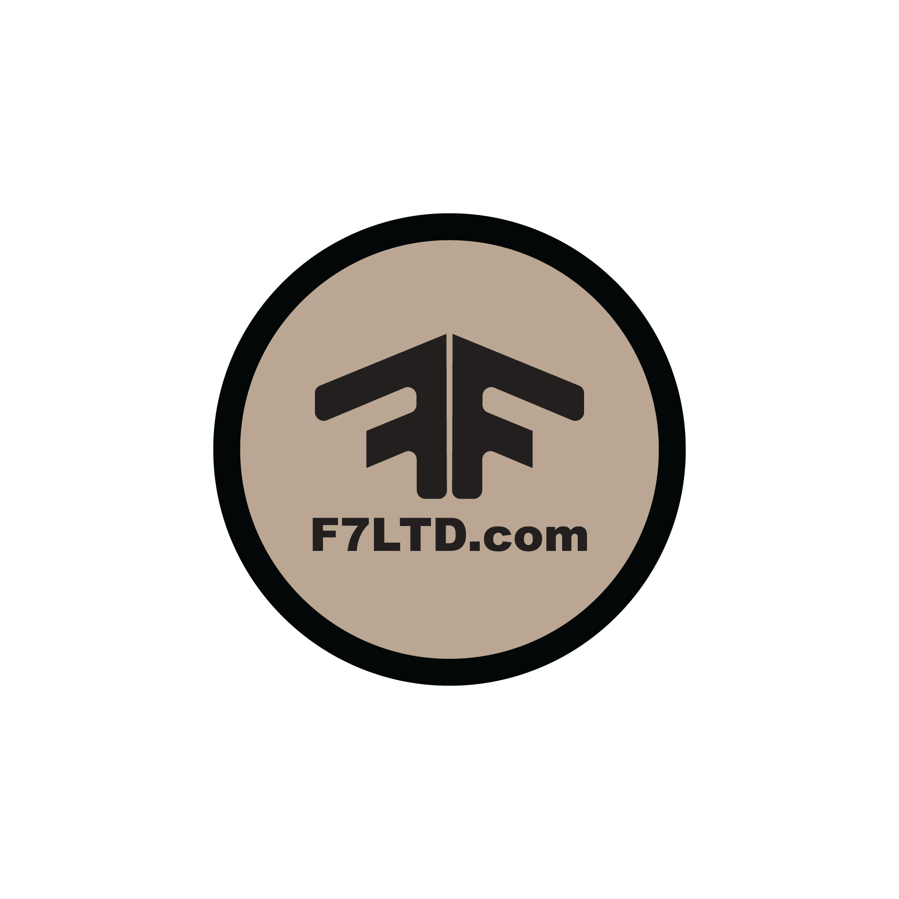 F7 Brown  Logo Badge