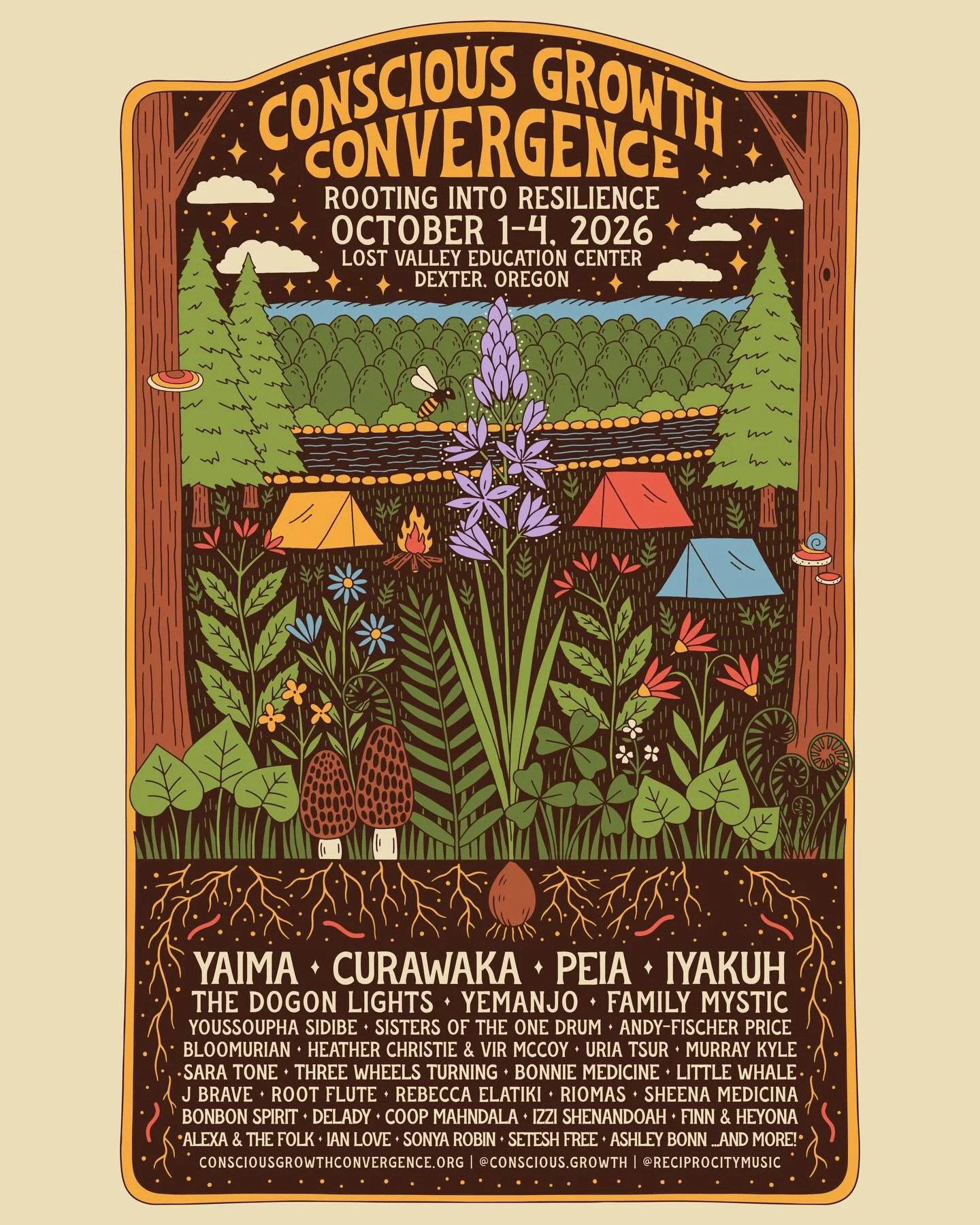 So happy to announce my participation in Conscious Growth Convergence 2026. This was a festival I - somewhat enviously - heard amazing things about a couple years ago, and after playing last year, I have to say it surpassed any expectations I had. 

