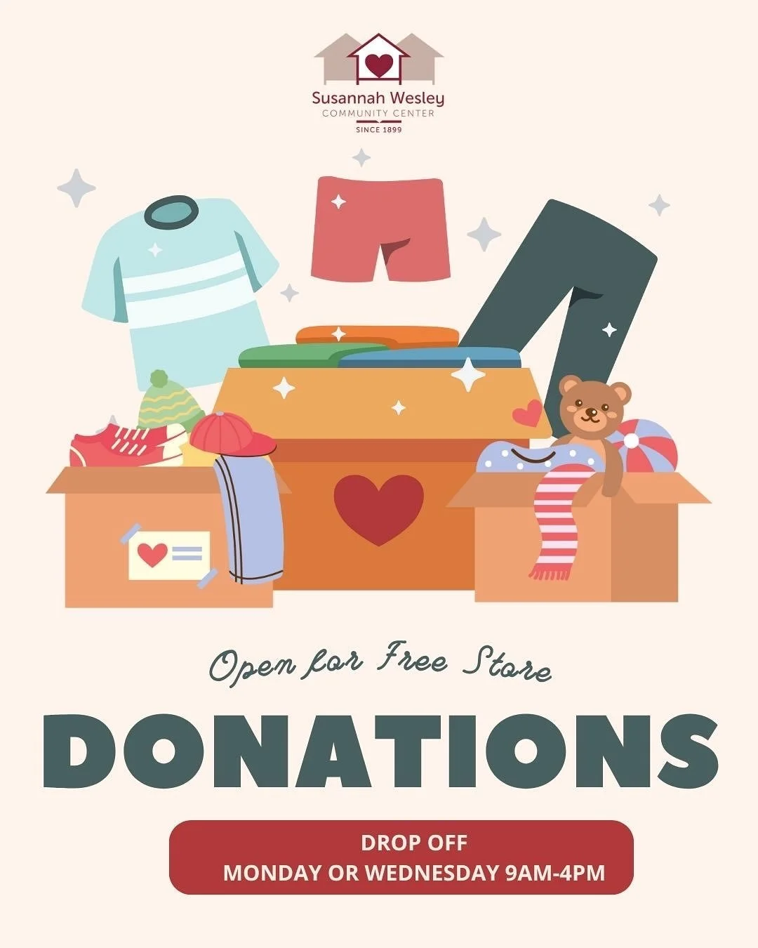 Good news &mdash; we&rsquo;ve reopened 

Your donations help stock our Free Store and support families in our very own community. Thanks for giving with aloha! 🌈for donations!