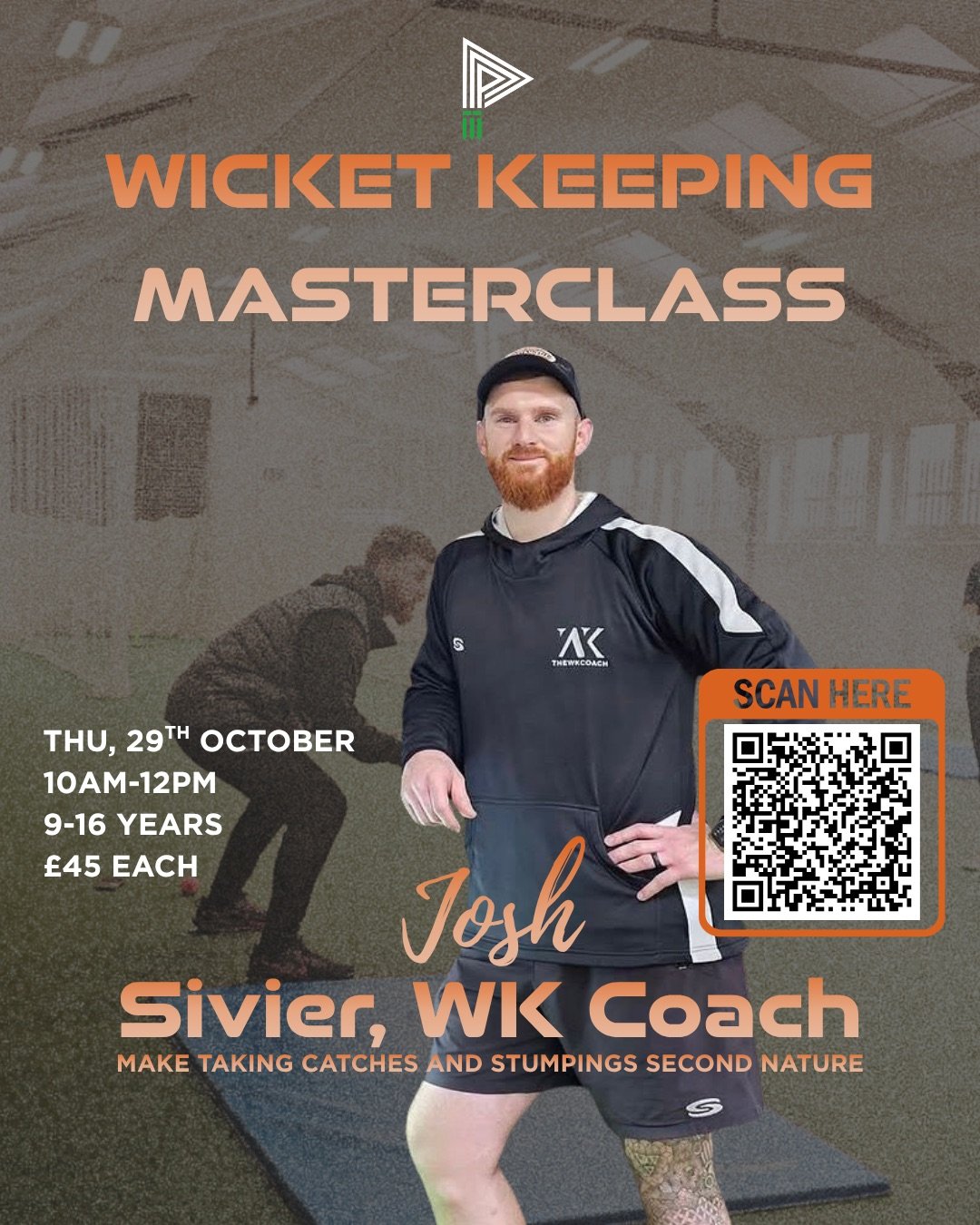 💥 WICKET KEEPING MASTERCLASS 💥

Coach Josh Sivier (the WK Coach) has joined our autumn series line up to deliver another of his amazing wicket keeping masterclasses on Thursday 29th October. Josh will be covering all aspects to keeping- standing up