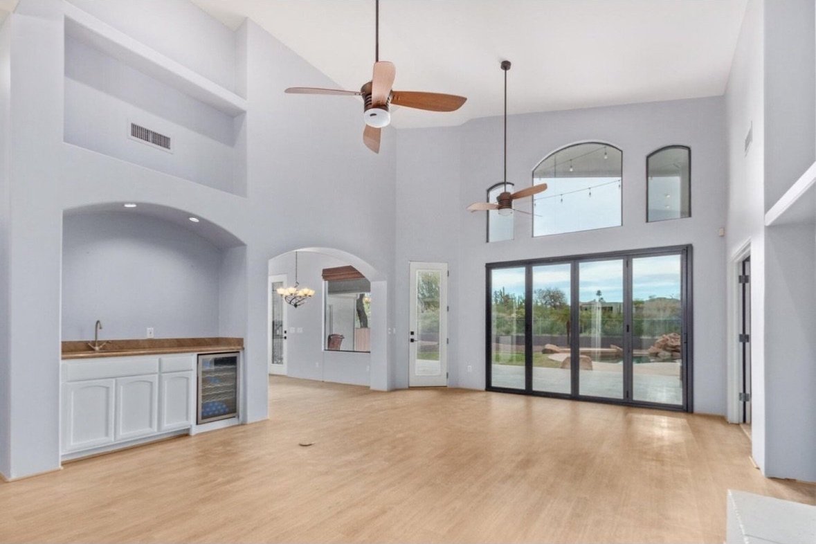 Before, living room, bar