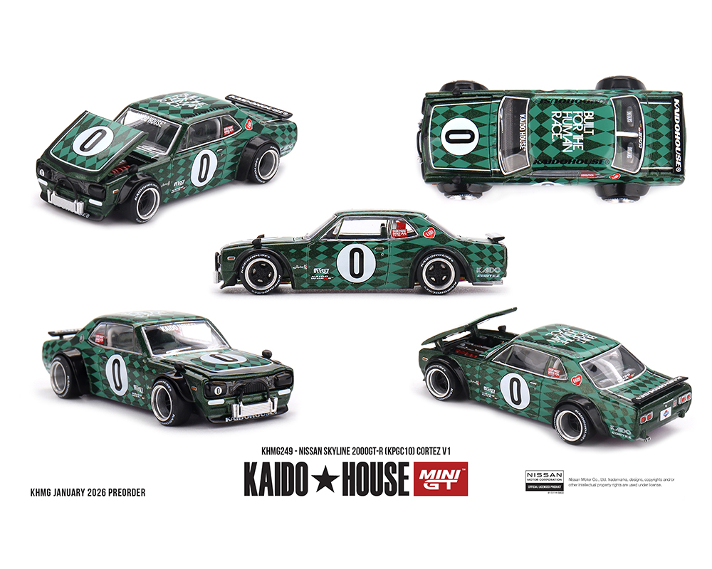 (Preorder) Kaido House x Mini GT 1:64 Nissan Skyline 2000GT-R (KPGC10) Cortez V1