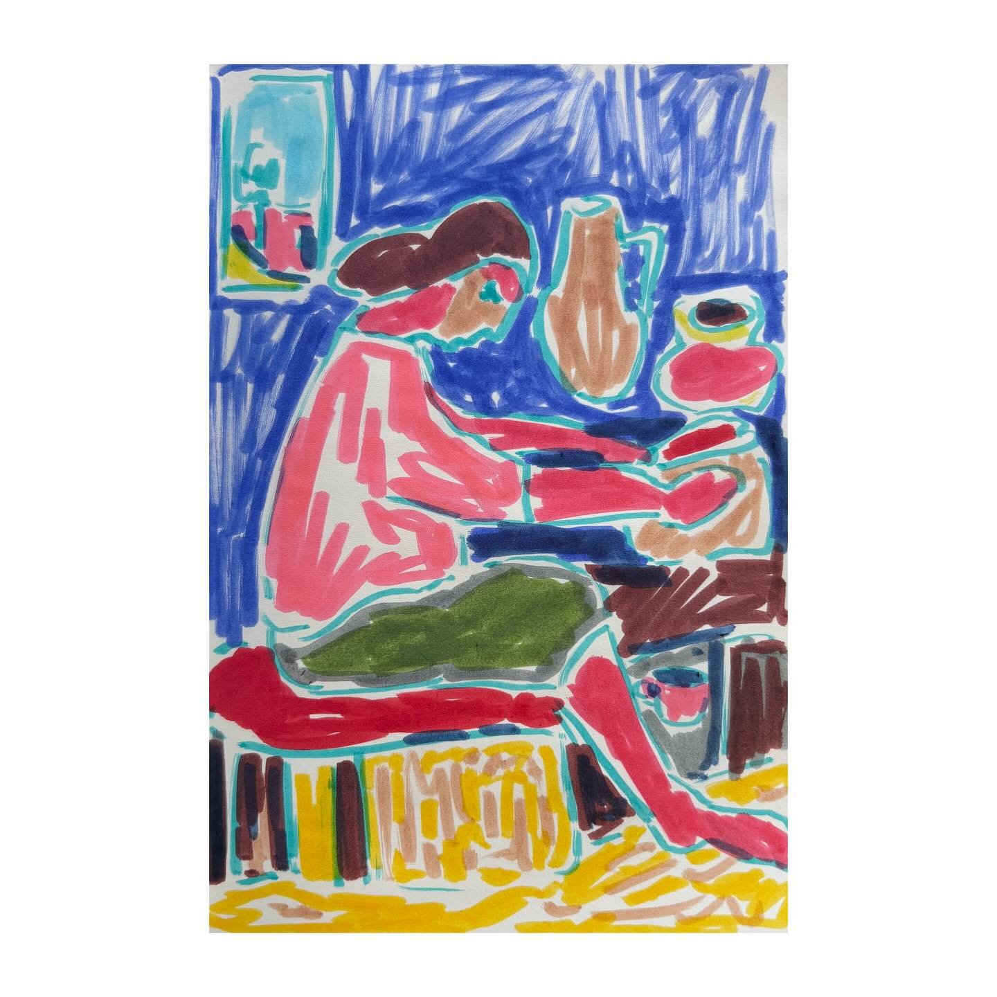 A series of drawings from the last couple days.

#naiveart #contemporaryfigurativeart #penandinkart #minimalpalette #expressivedrawing #figurativedrawing #artoftheday #modernnaiveart #colorfulminimalism #contemporaryillustration