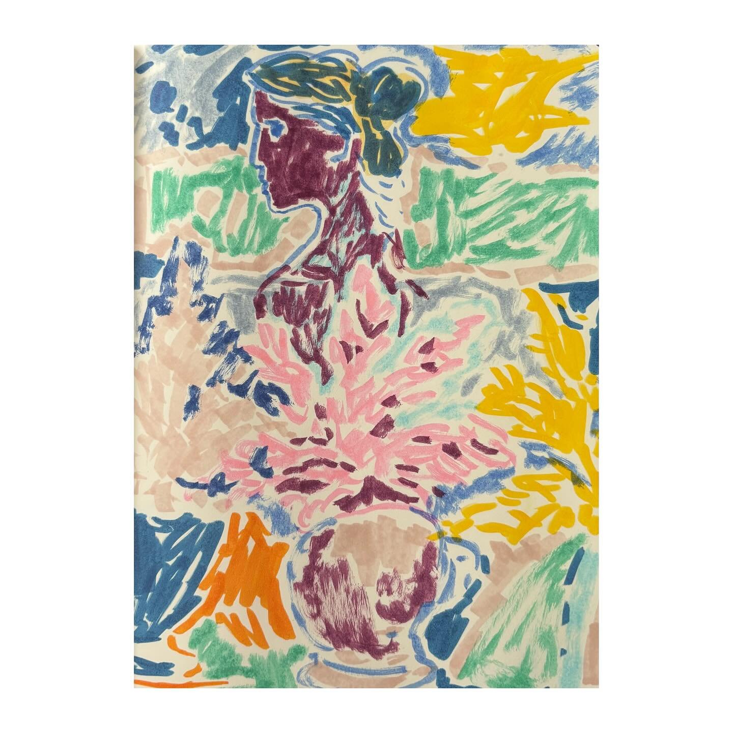 &ldquo;A very Greek urn&rdquo;
Pen and watercolour on paper

#felttippendrawing #penlinesketching #fineartportraiture #matisseinspired #sketchbookdrawing #pageofasketchbook #fauvisminspired #inkworkonpaper #chunkylinework #simplicity #contemporaryart