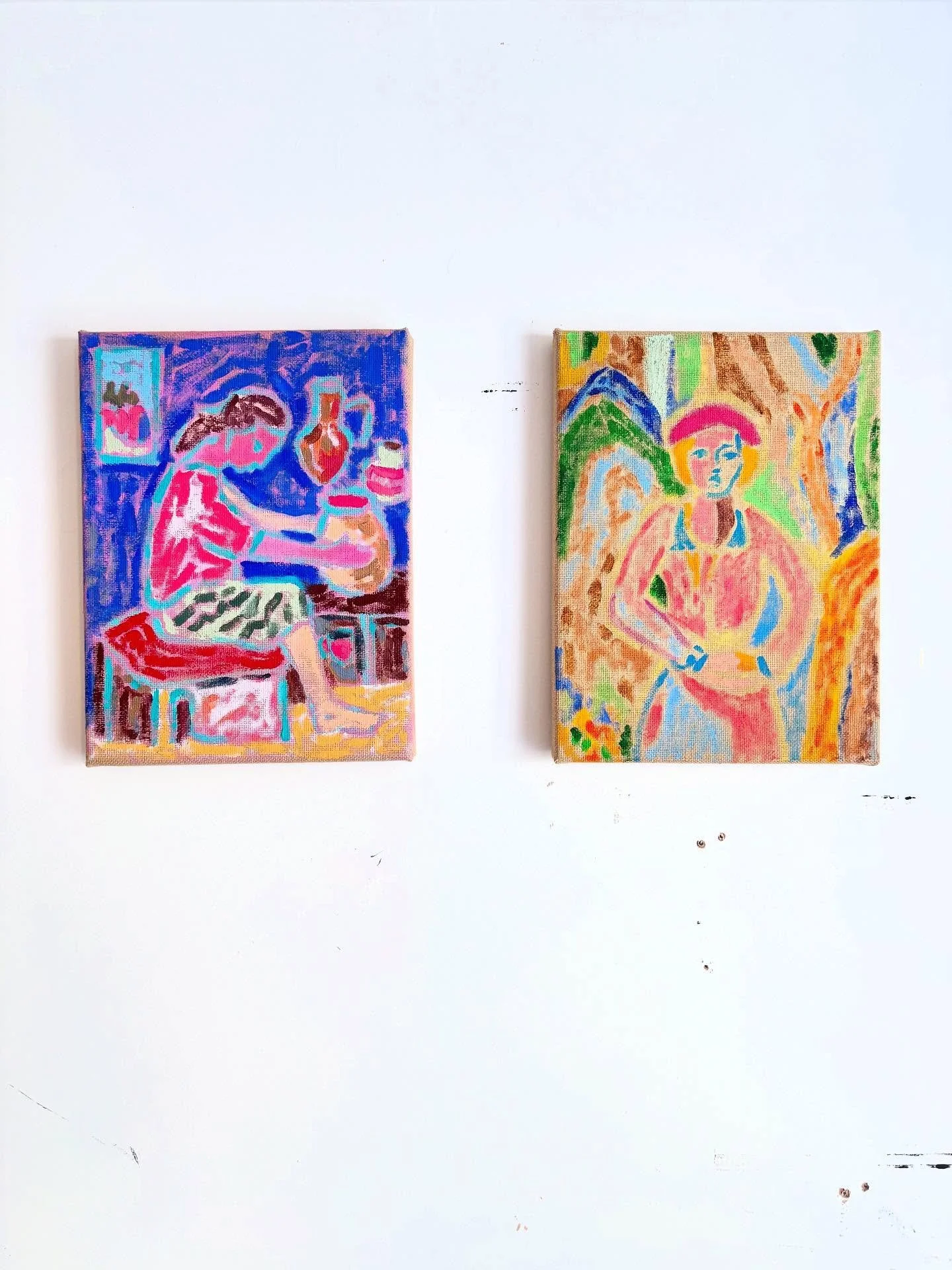 On the wall this week.

#abstract #fauvism #contemporaryabstract #abstractartforsale #canvaspainting #acrylicpainting #studio #colour #figurativepainting2024 #artbuyer #modernism #simple #studiowall #kunst #matisse #minimal #ukartist #itsnicethat #re