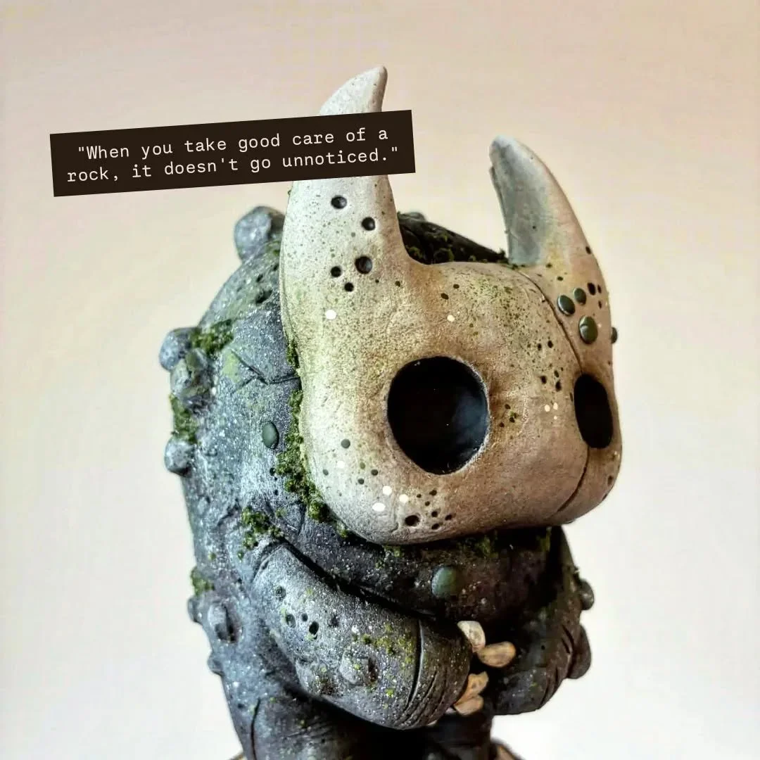 (en fran&ccedil;ais plus bas)

EN: 🪨🌳 When you take good care of a rock, it doesn't go unnoticed. The Earth feels any mark of appreciation and care one may have for her. Moss Golems are born from these stones, rocks, and pebbles that were once love