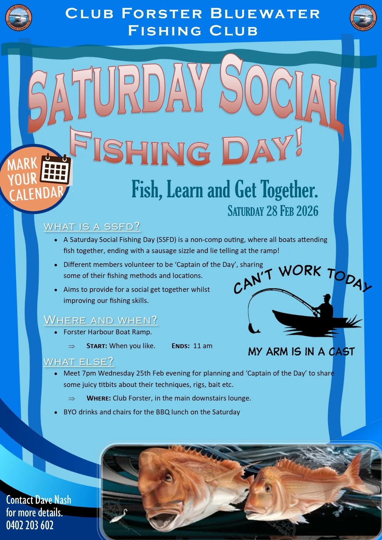 Saturday Social Fishing Day (SSFD)