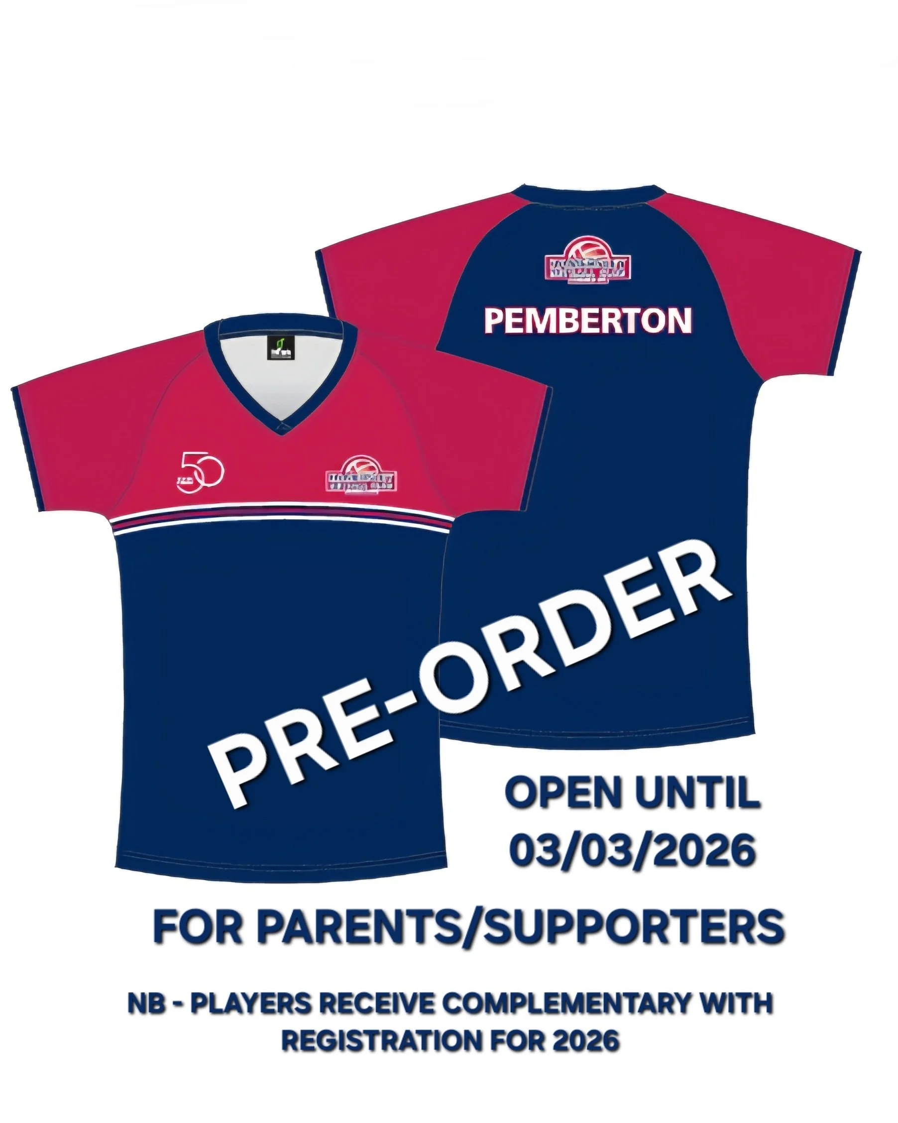 *PRE-ORDER* - 50 Years Warm Up Shirt - Ladies