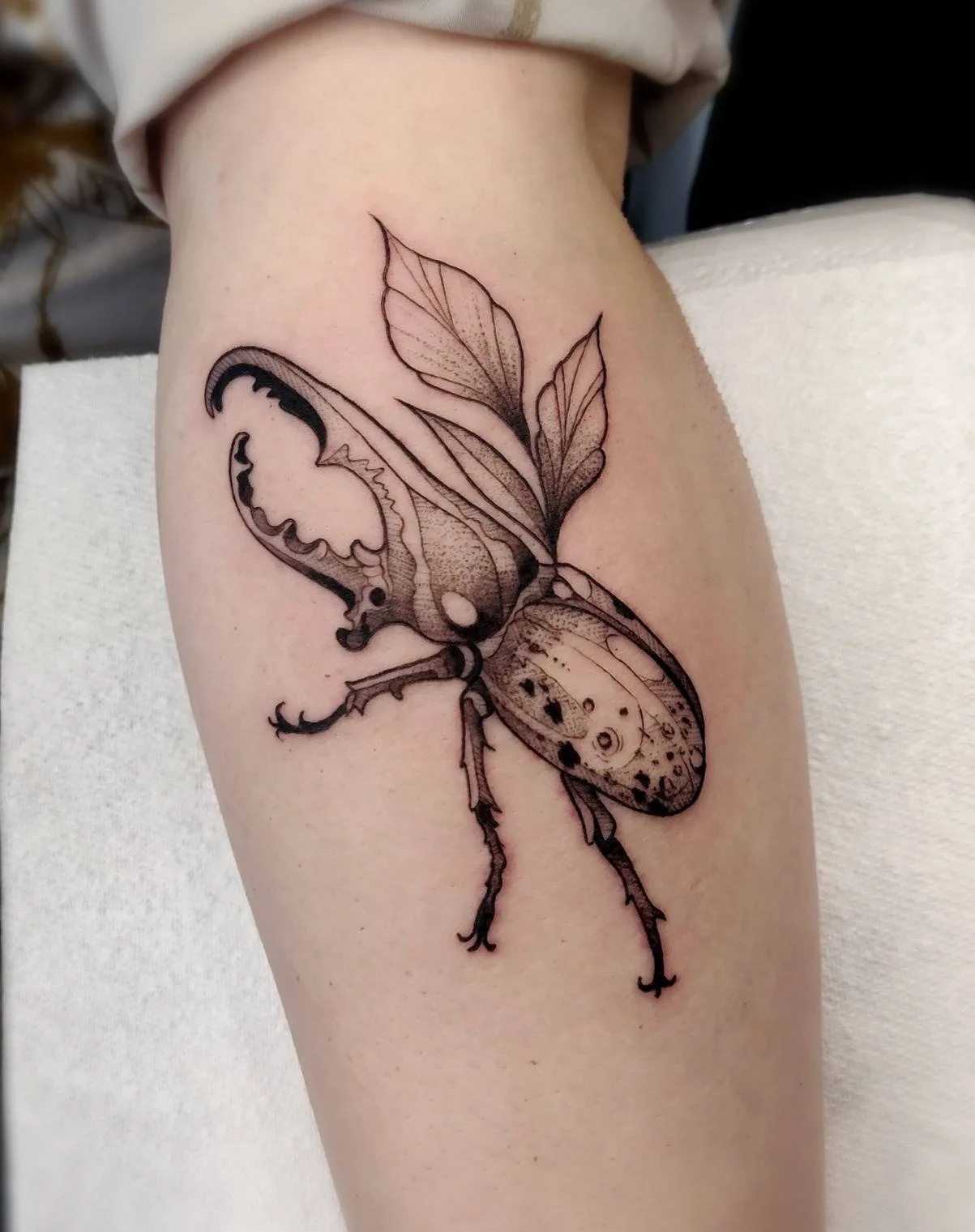 Black Beetle Tattoo