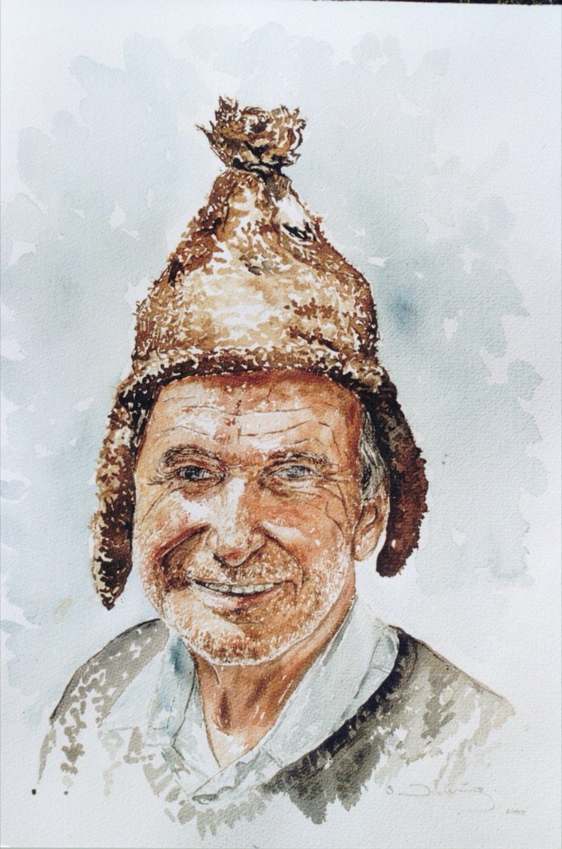 Madeira Man. • watercolour • 50x40cm