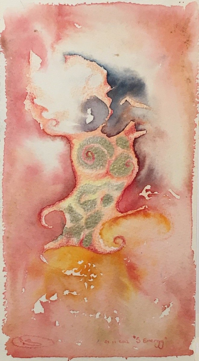 S Energy • pencil & watercolour • 26x18cm