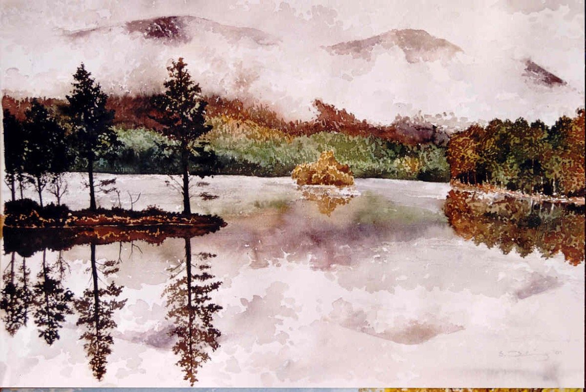 Loch Mist • watercolour • 40x60cm