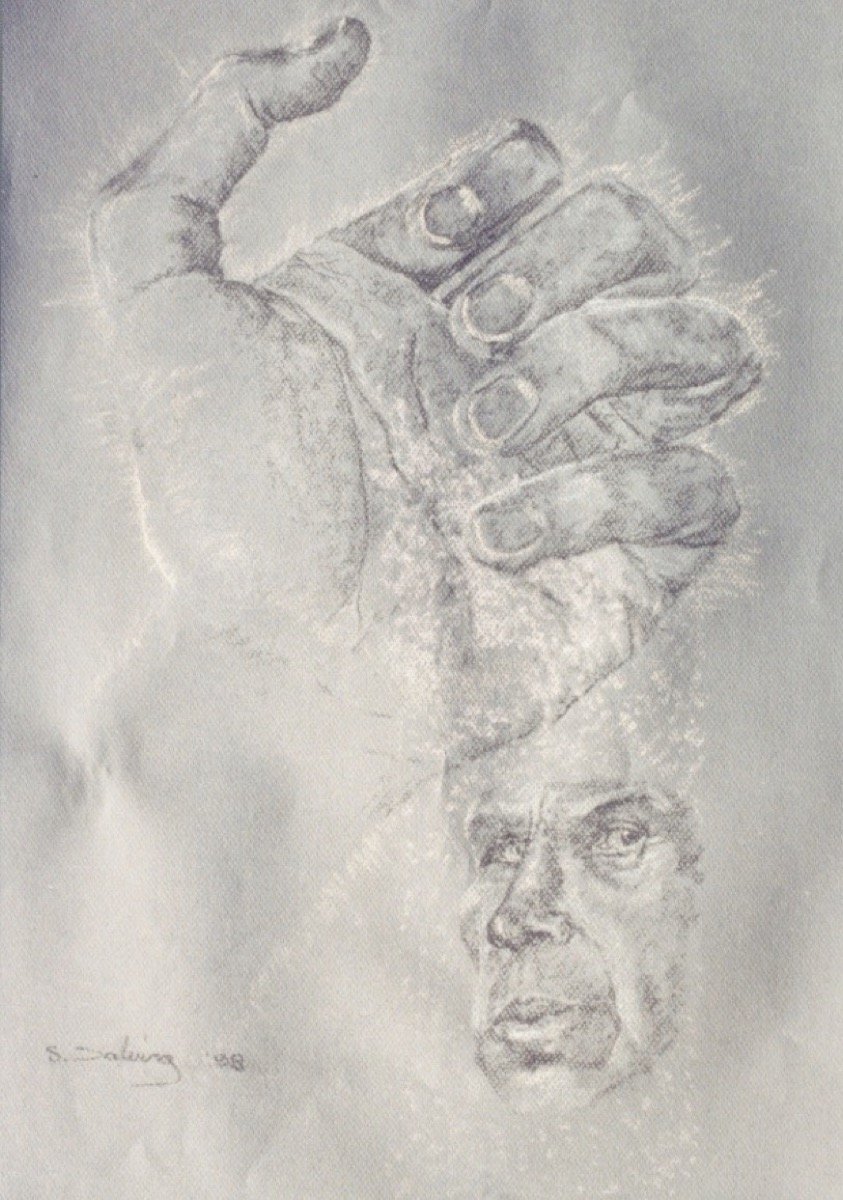 God man • pastel • 65x42cm