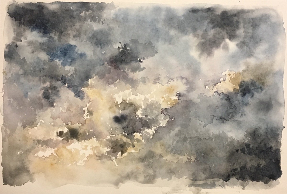Clouds V • watercolour • 18x26cm