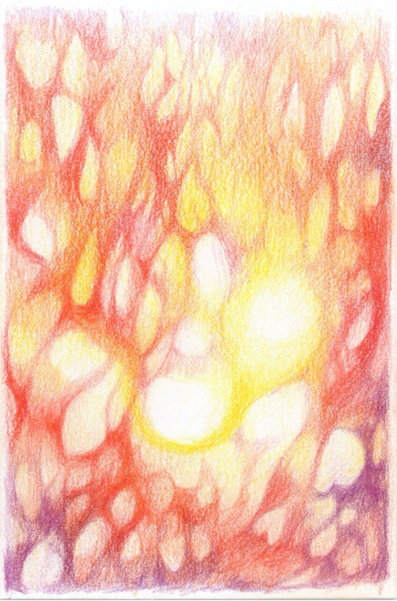 Organic Fire • pencil • 15x10cm