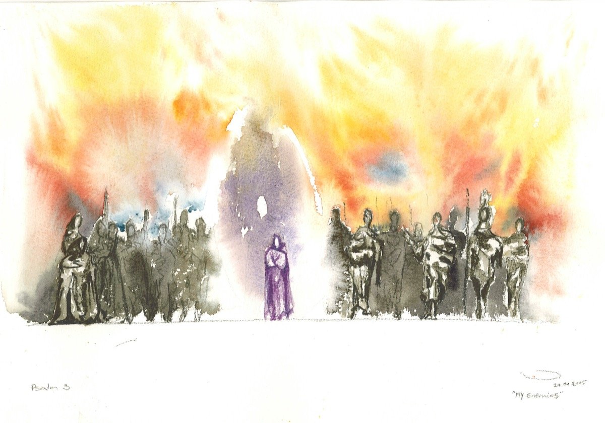 My Enemies • watercolour & pencil • 26x36cm