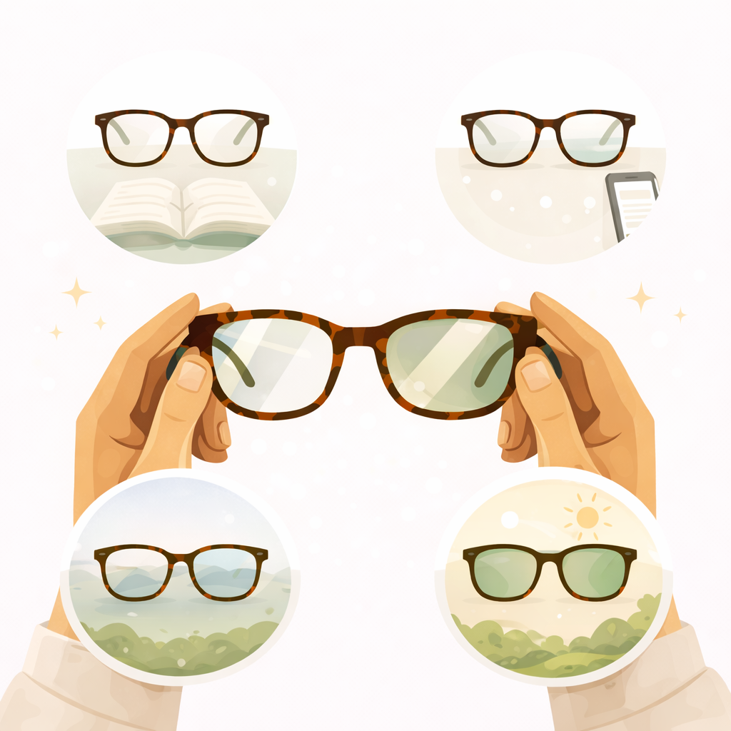 Přehled brýlových čoček: typy, použití a jak vybrat