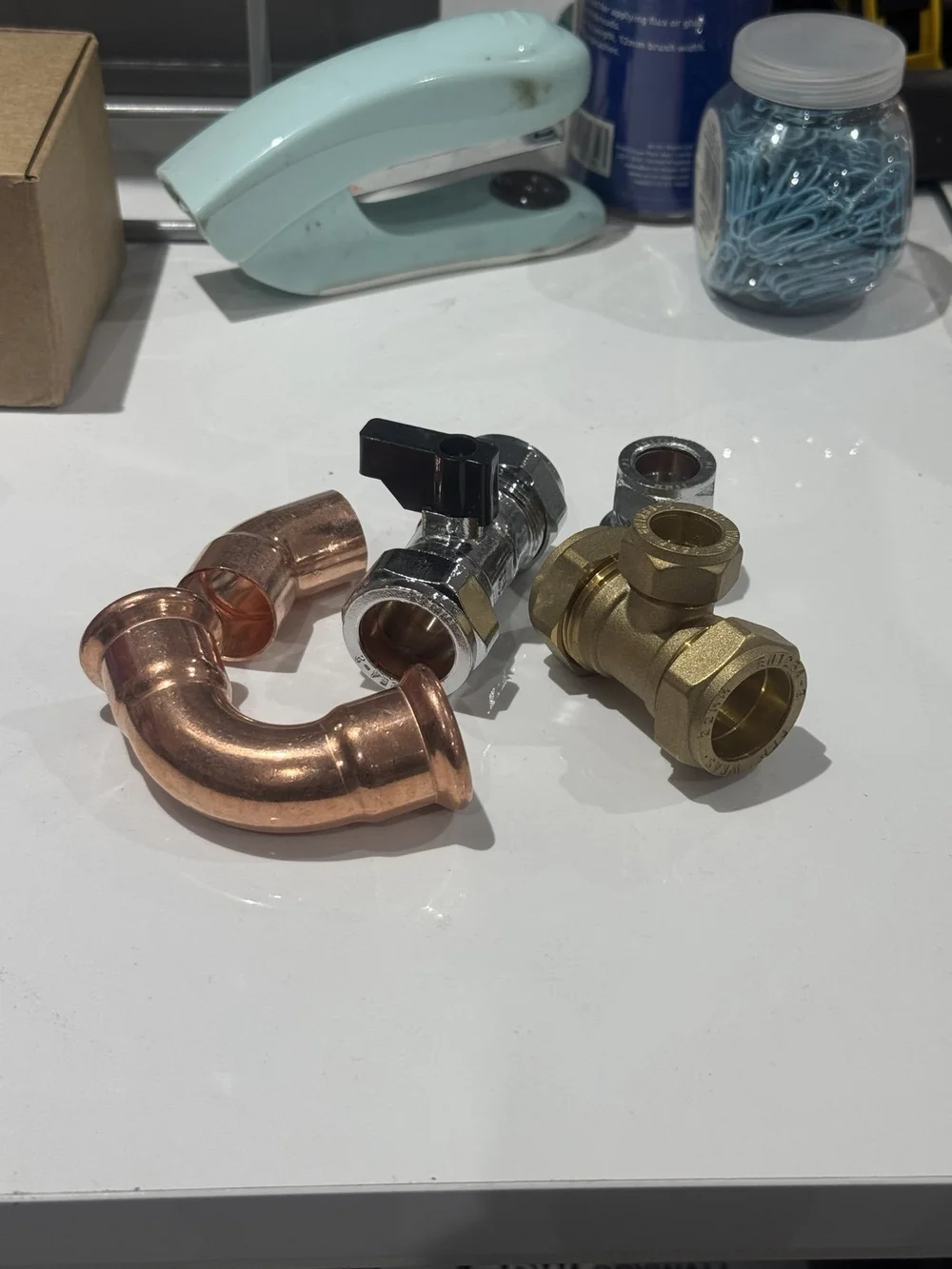 Copper and brass plumbing fittings