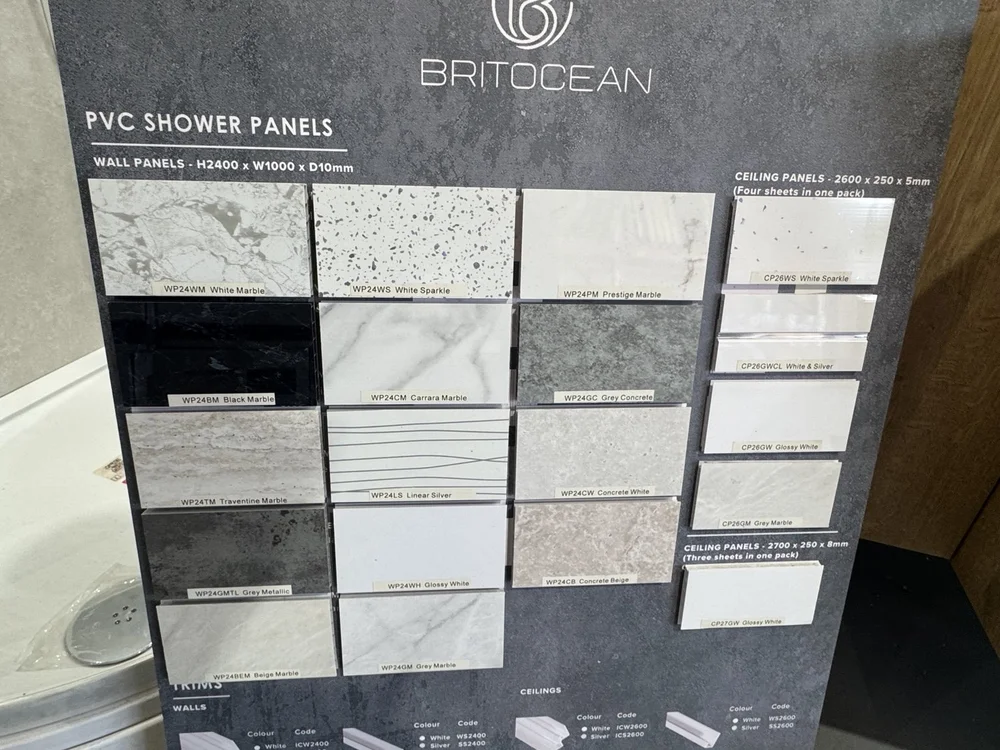 Plumbing fittings and materials display