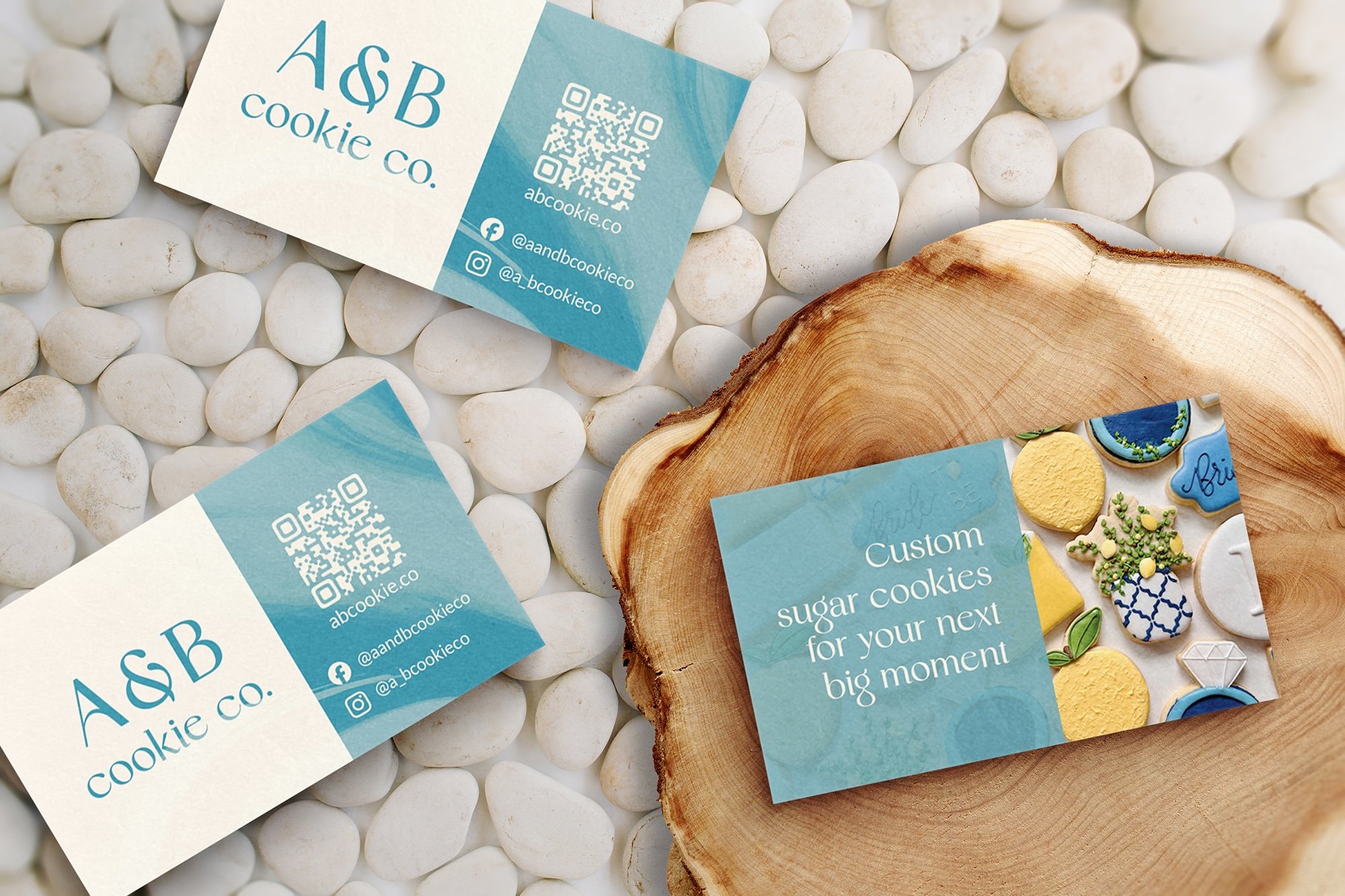Bakery Business Graphic Design Advertisement Card on Wood.jpg