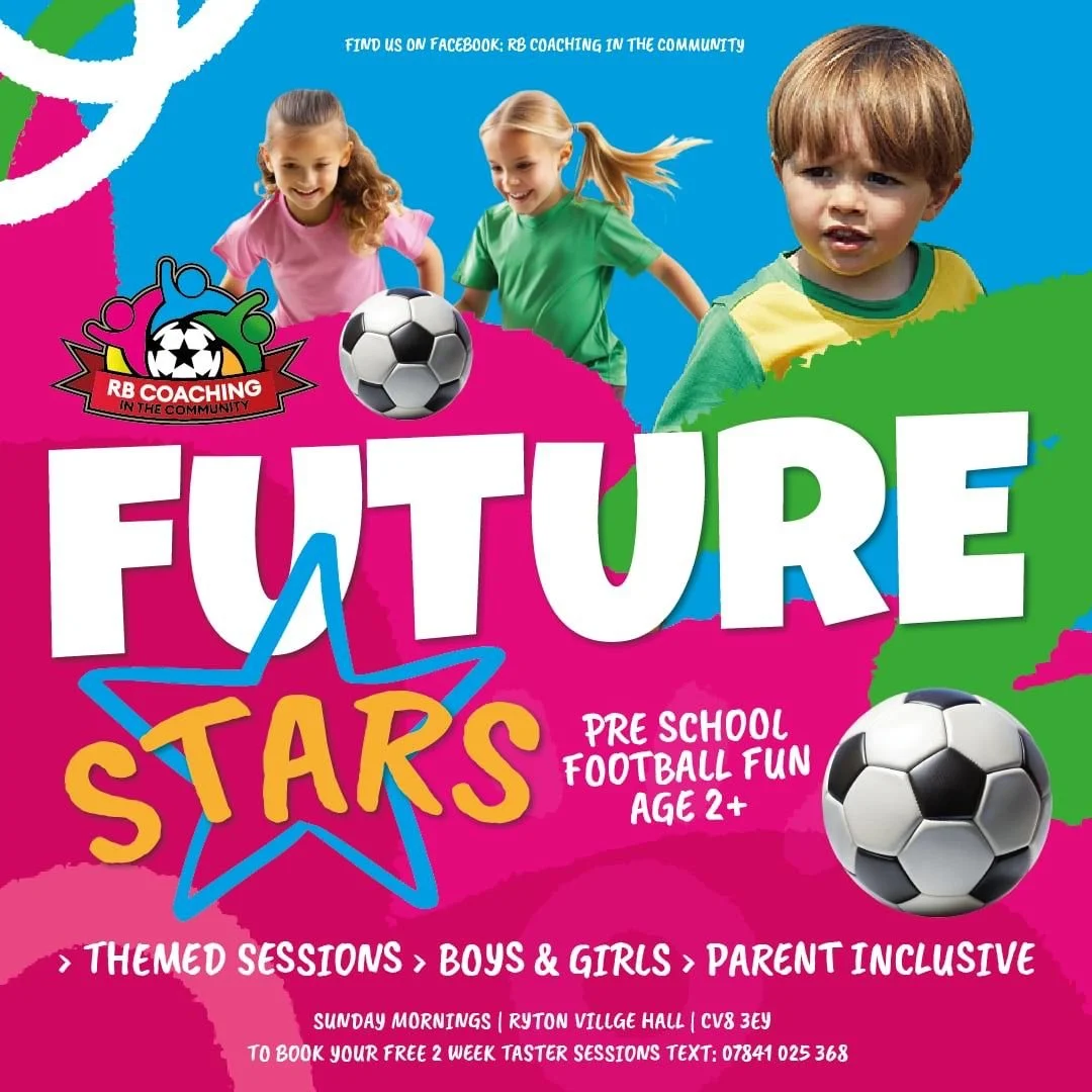 RB coaching Football Future Stars (Pre School)