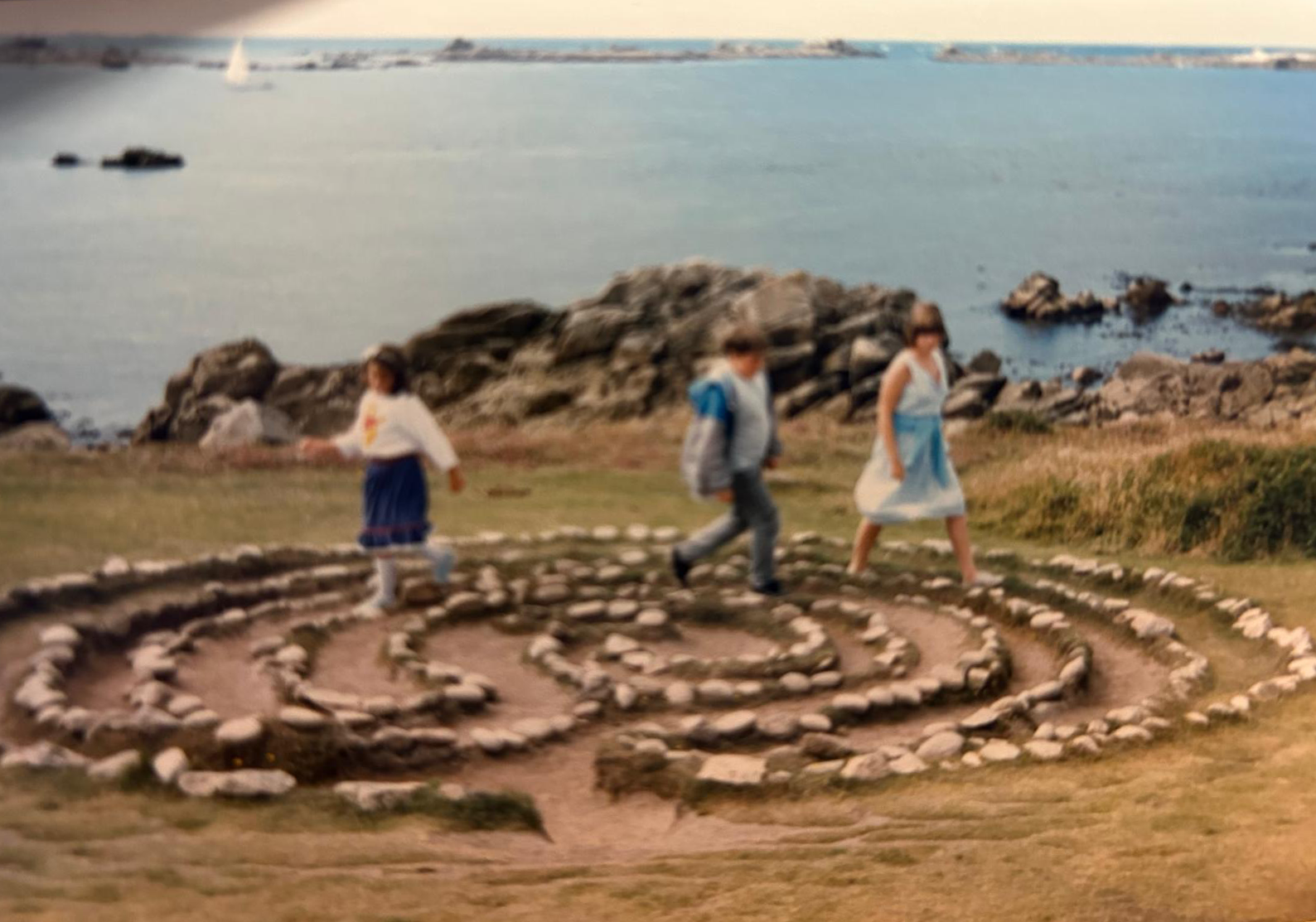 Troy Town Maze Pre-Restoration in the mid 1980s