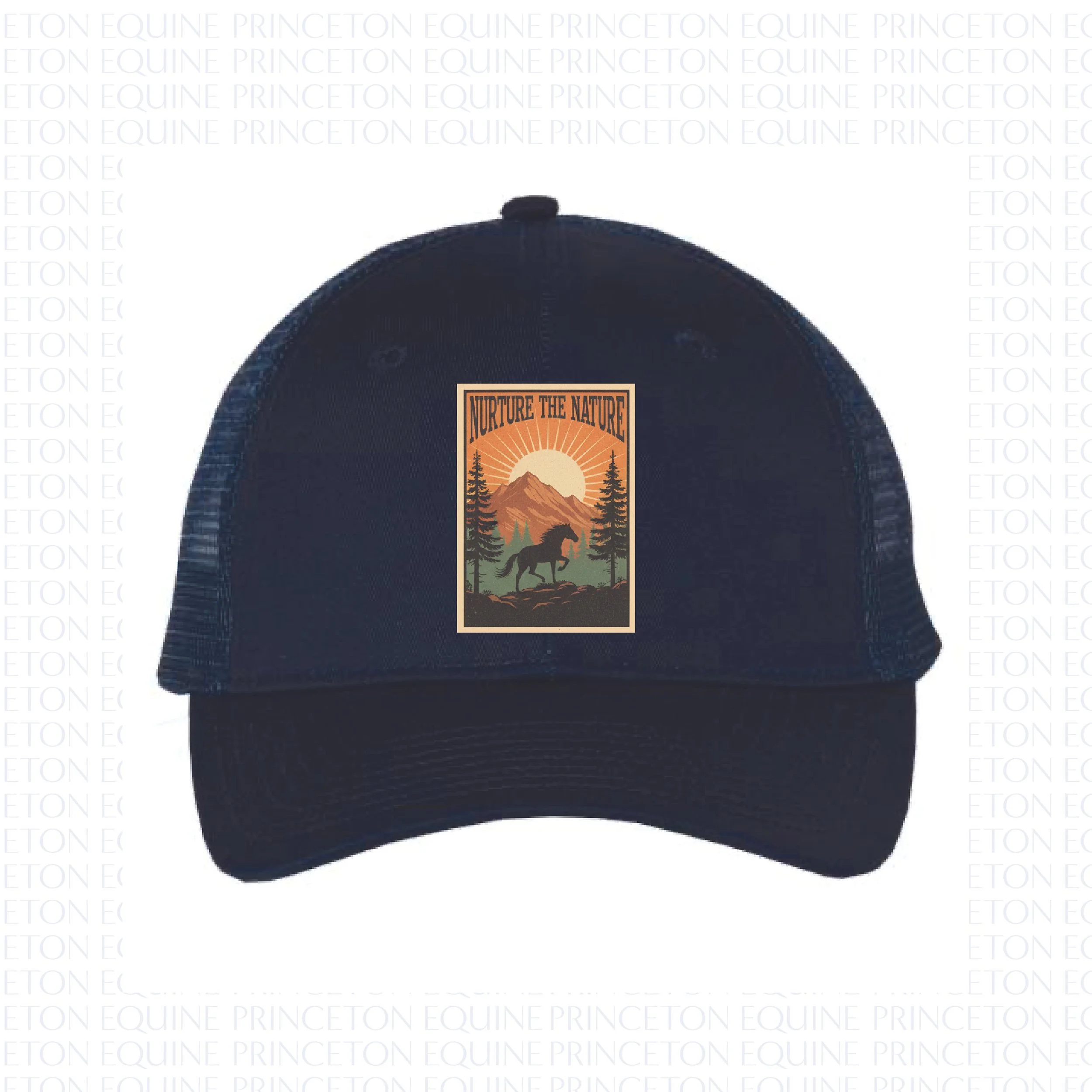 NURTURE THE NATURE NAVY TRUCKER HAT