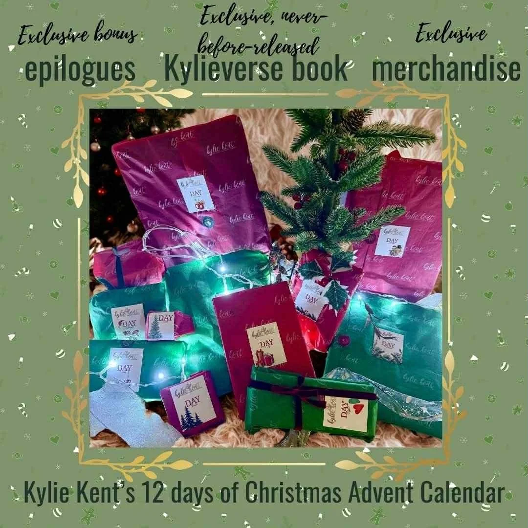 Celebrate the holidays in true Kylie Kent style with this exclusive 12 Days of Christmas Advent Calendar!

Packed with surprises for the ultimate Kylieverse fan, each box is designed to bring you joy, excitement, and unforgettable stories this festiv