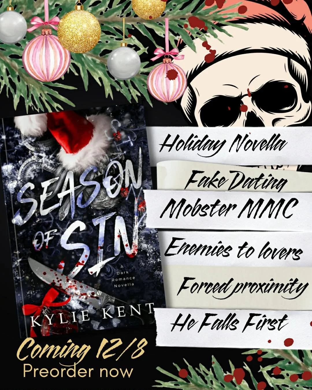 𝗡𝗢𝗪 𝗟𝗜𝗩𝗘: https://books2read.com/Sinning 

#kyliekent #seasonofsin #romancereaders #mafiaromance