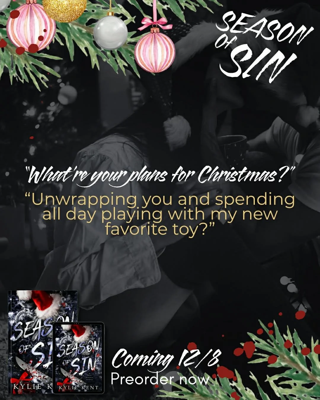 𝗡𝗢𝗪 𝗟𝗜𝗩𝗘: https://books2read.com/Sinning 

#kyliekent #seasonofsin #romancereaders #mafiaromance