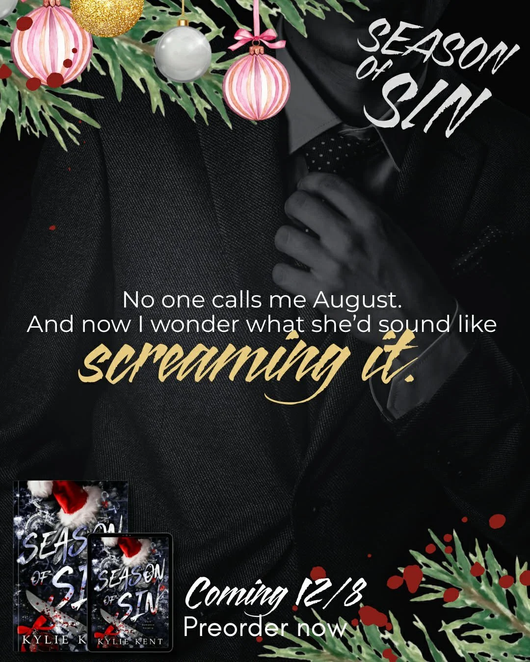 𝗡𝗢𝗪 𝗟𝗜𝗩𝗘: https://books2read.com/Sinning 

#kyliekent #seasonofsin #romancereaders #mafiaromance