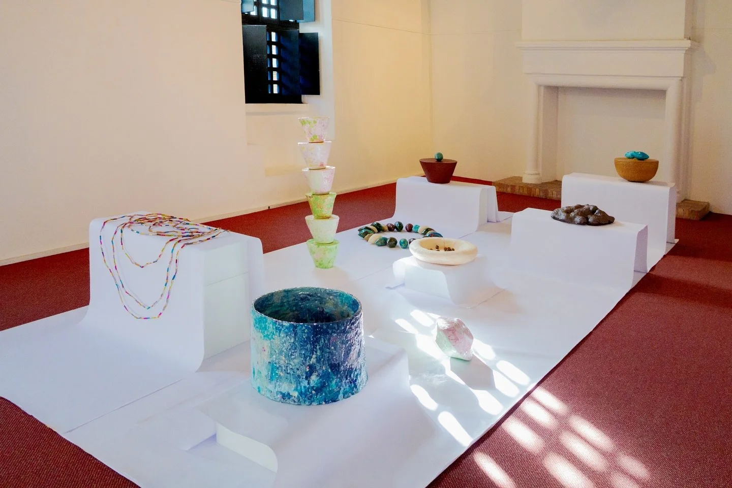 View of DAMA DAMA TEARS, project made during my residency at @residence_ceramique_rhodes with @institutfrancaisgrece and @aegeanislands . 

Just updated my website with the full project 📝💧

💧

&laquo;&nbsp;What would the crying land put in their t