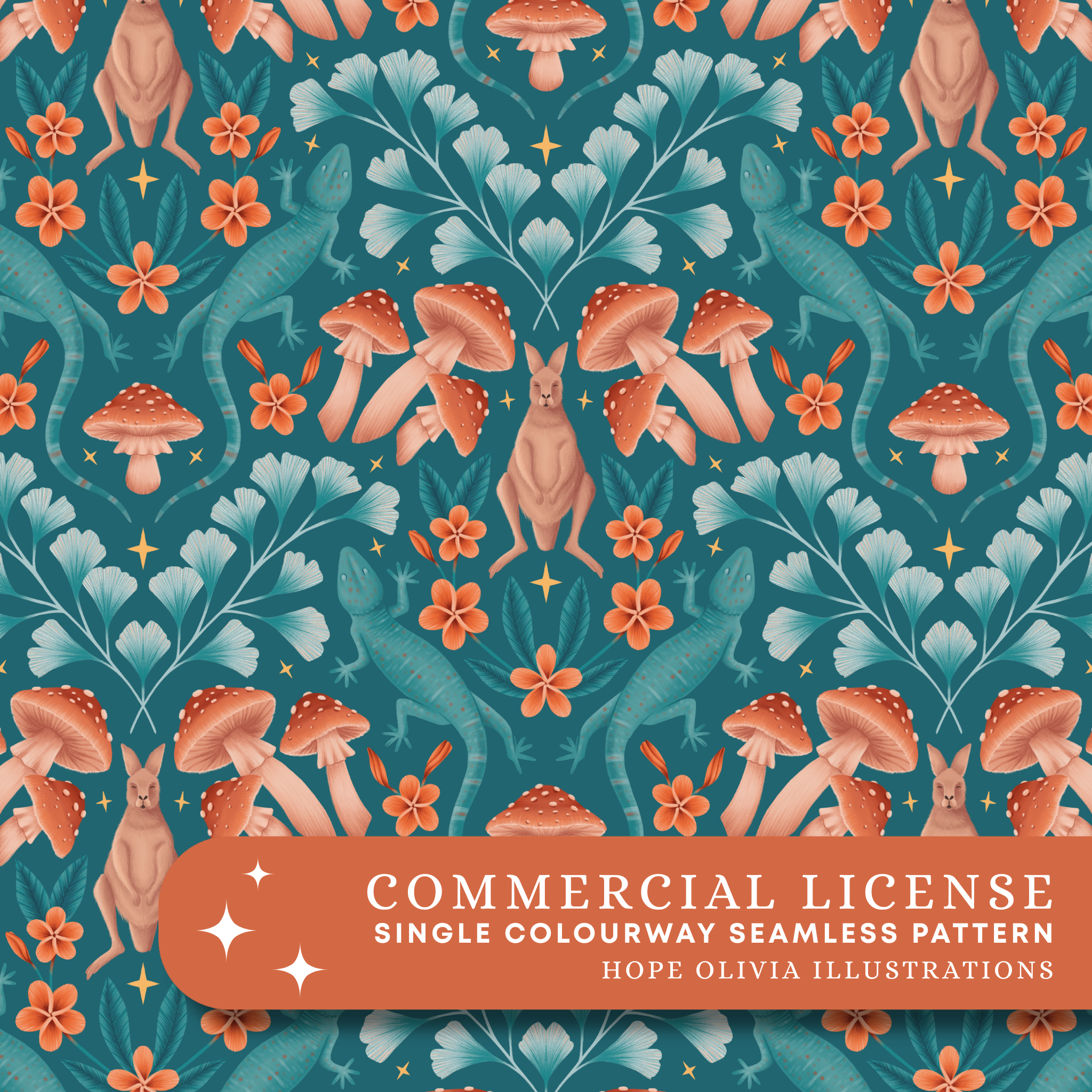 Aussie Magic Seamless Pattern