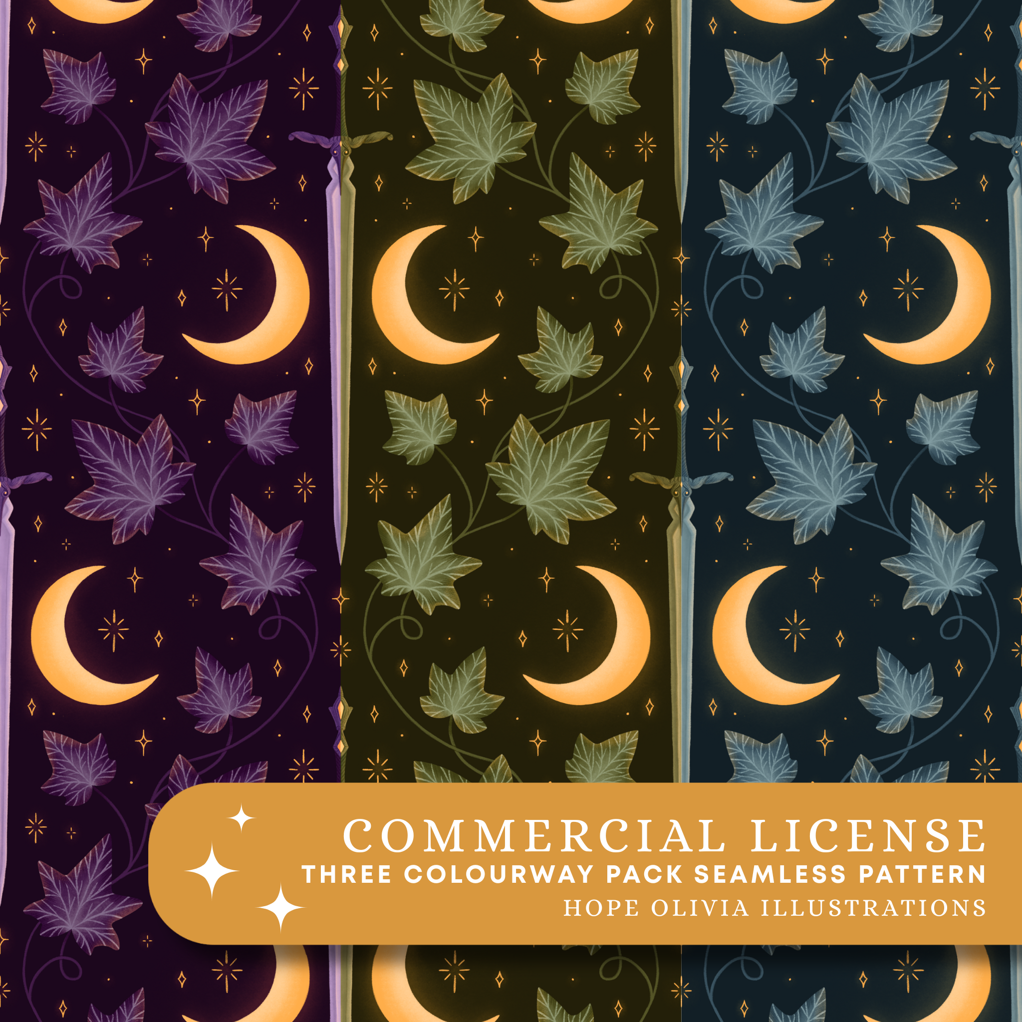 Midnight Sword Colour Way Pack Seamless Patterns