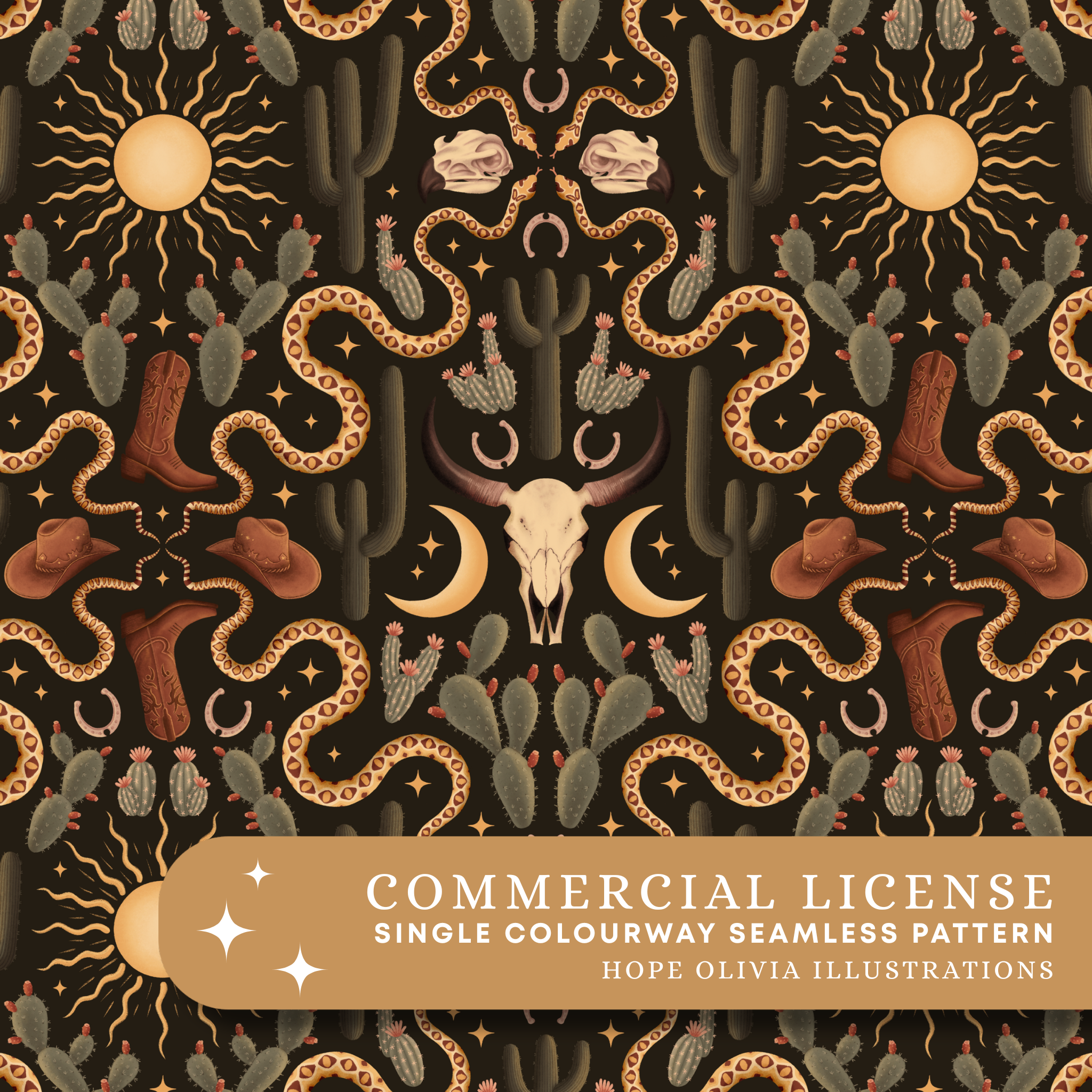 Wild West Seamless Pattern